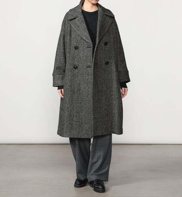  「TICCA | 〈別注〉ウールヘリンボーン テントコート WOMEN」|ダッフルコート|