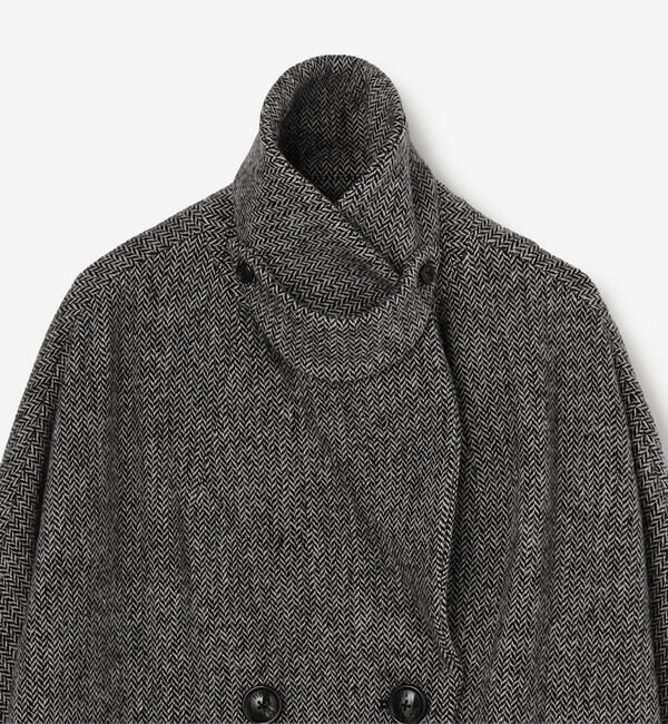  「TICCA | 〈別注〉ウールヘリンボーン テントコート WOMEN」|ダッフルコート|