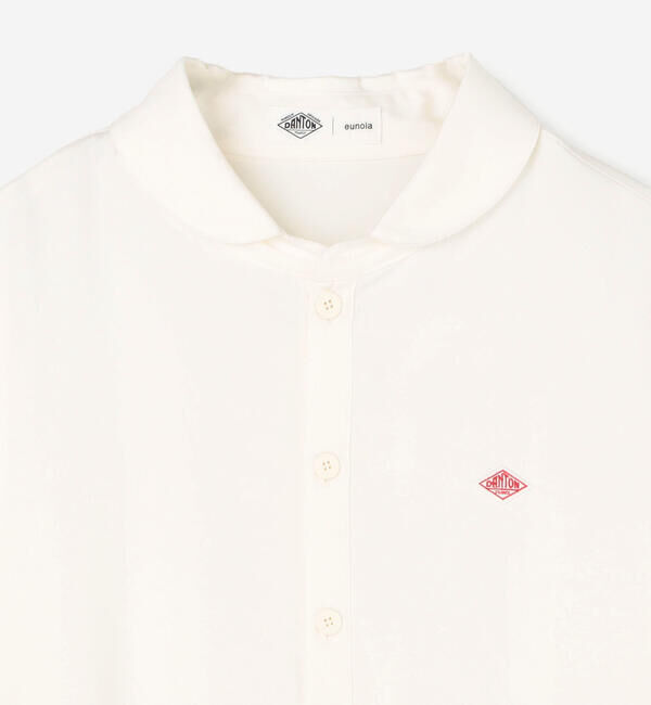 DANTON「DANTON &times; eunoia | ツイル 丸襟シャツ WOMEN」|シャツ・ブラウス|