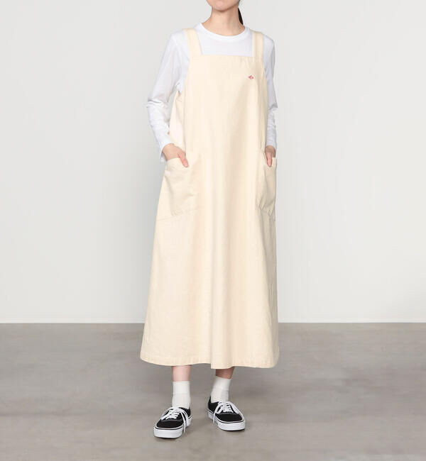 DANTON「DANTON &times; eunoia | ツイル ジャンパーワンピース WOMEN」|ワンピース|