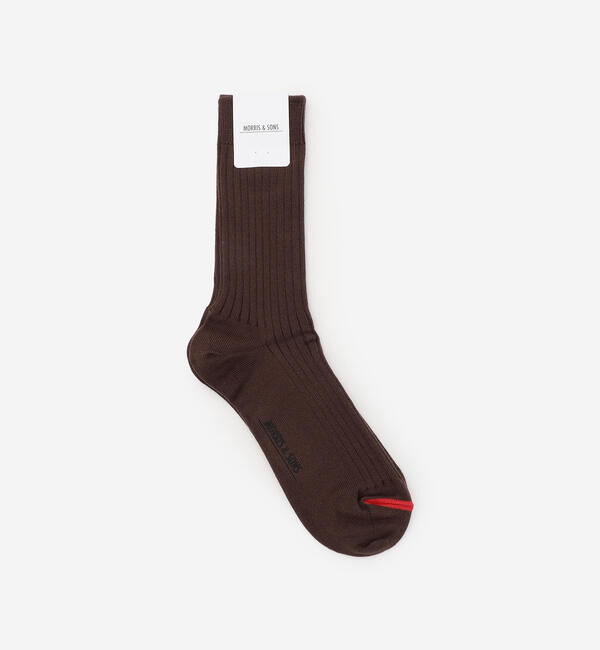 Morris & Sons「MORRIS & SONS | ソフトリブソックス WOMEN」|ソックス|BROWN
