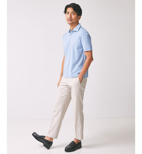 ABAHOUSE「【セットアップ対応】ソロストレッチ リネン テーパード パンツ / スラックス」|スラックス|