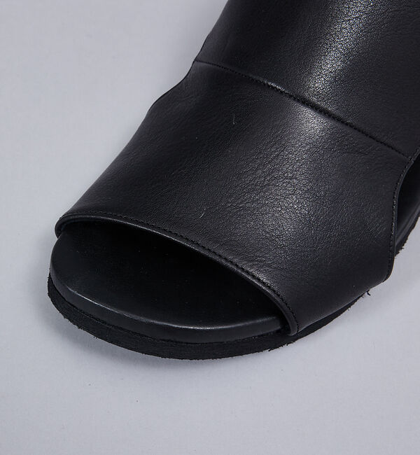 alfredoBANNISTER「【WRAP SHOES】レザーサイドキャビティ スライド サンダル」|サンダル|