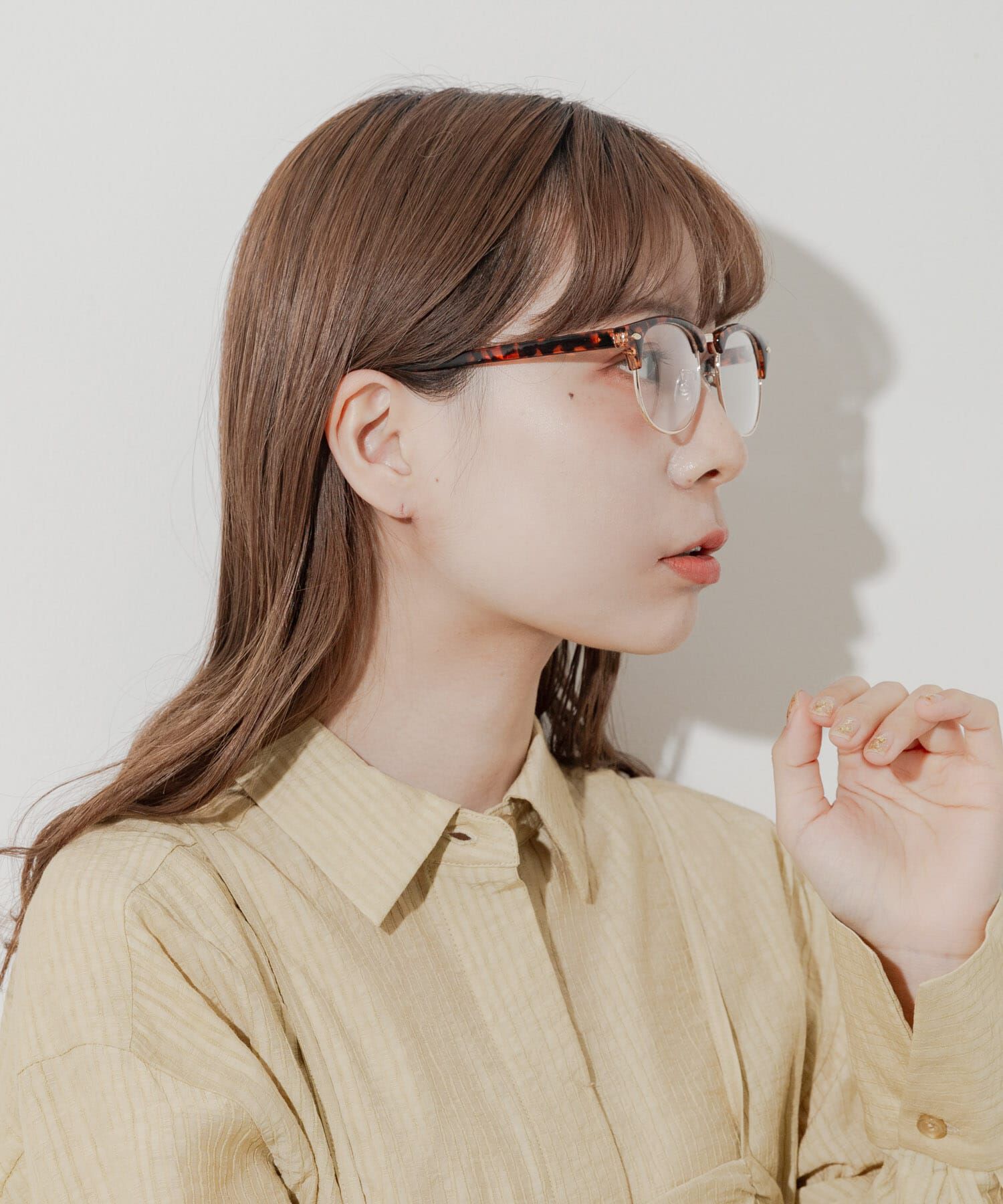 SMELLY「ハーフリムダテメガネ」|メガネ|