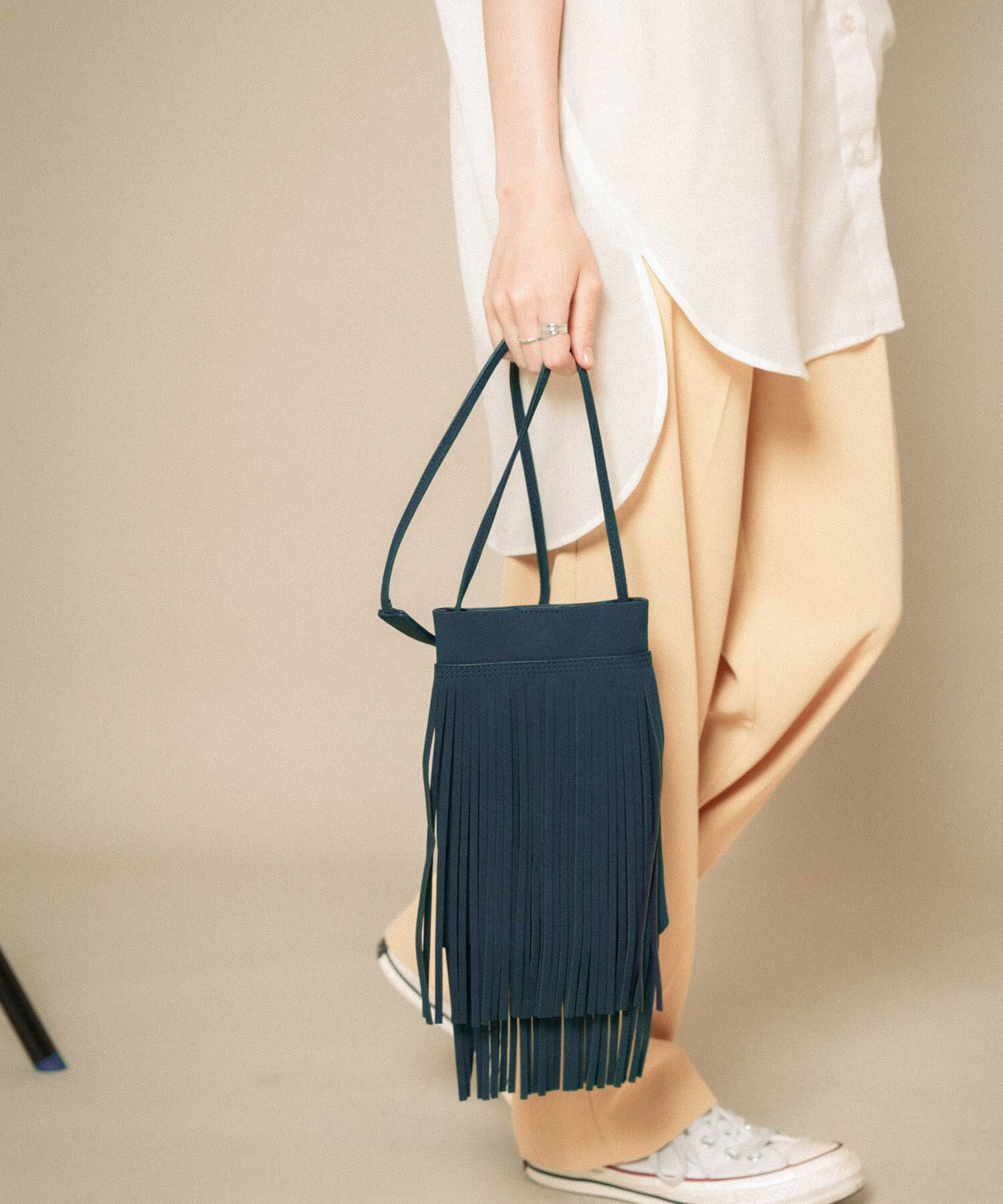  「フリンジミニBAG」|ショルダー・メッセンジャー|グリーン系その他