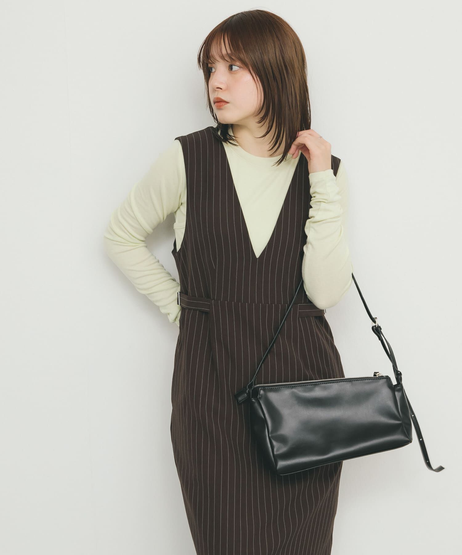  「アシンメトリースリムショルダーBAG」|ショルダー・メッセンジャー|