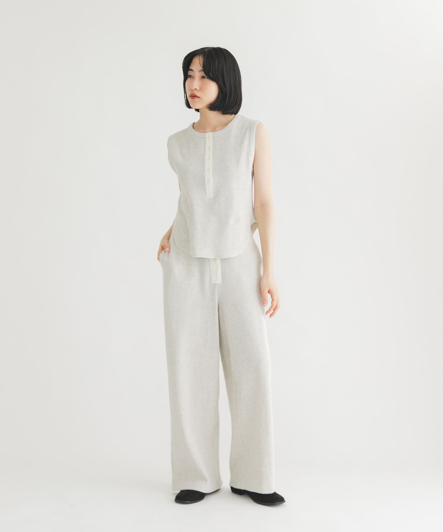  「ボタンフライワッフルパンツ」|その他|