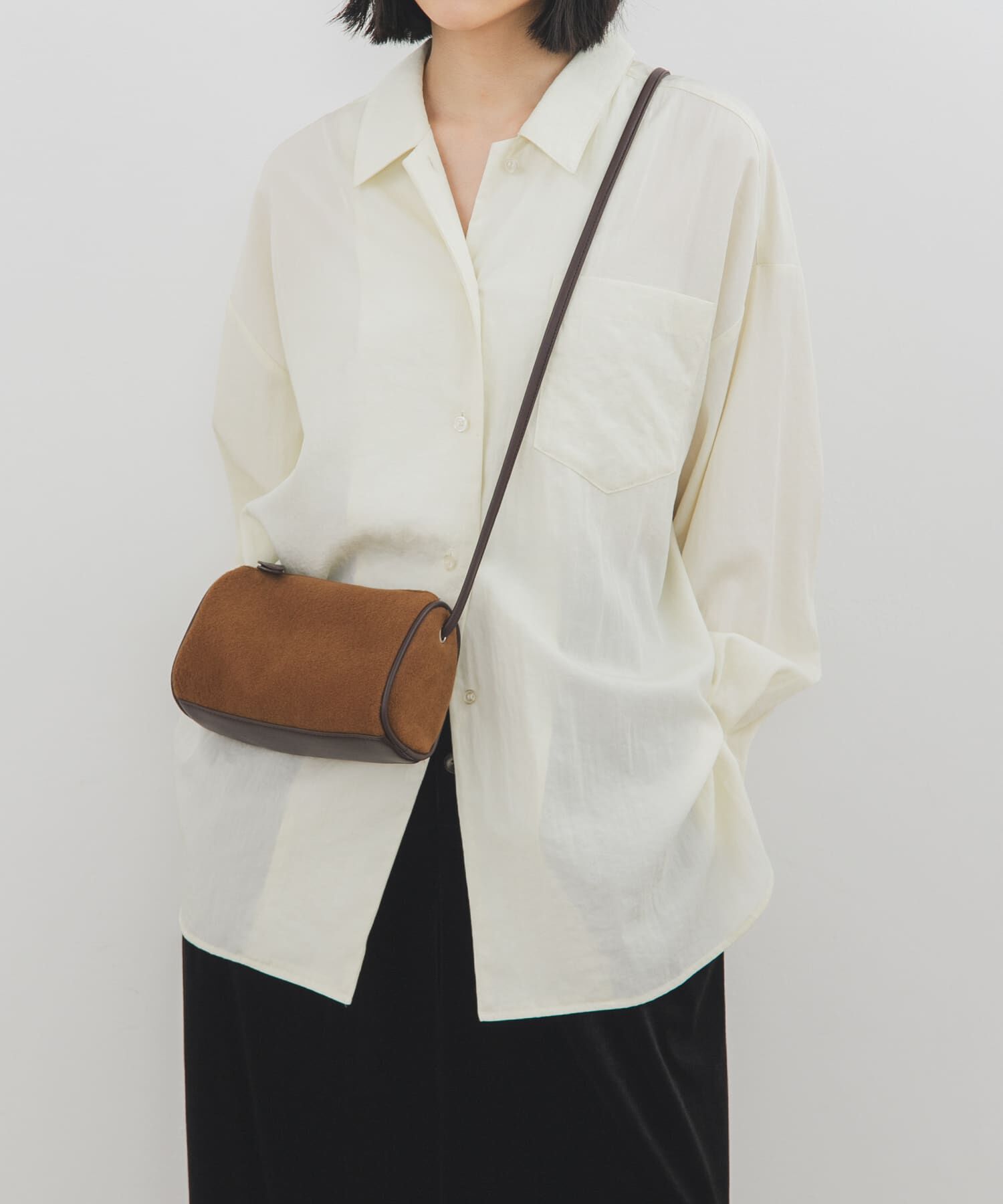  「フリースミニショルダーBAG」|ショルダー・メッセンジャー|ブラウン