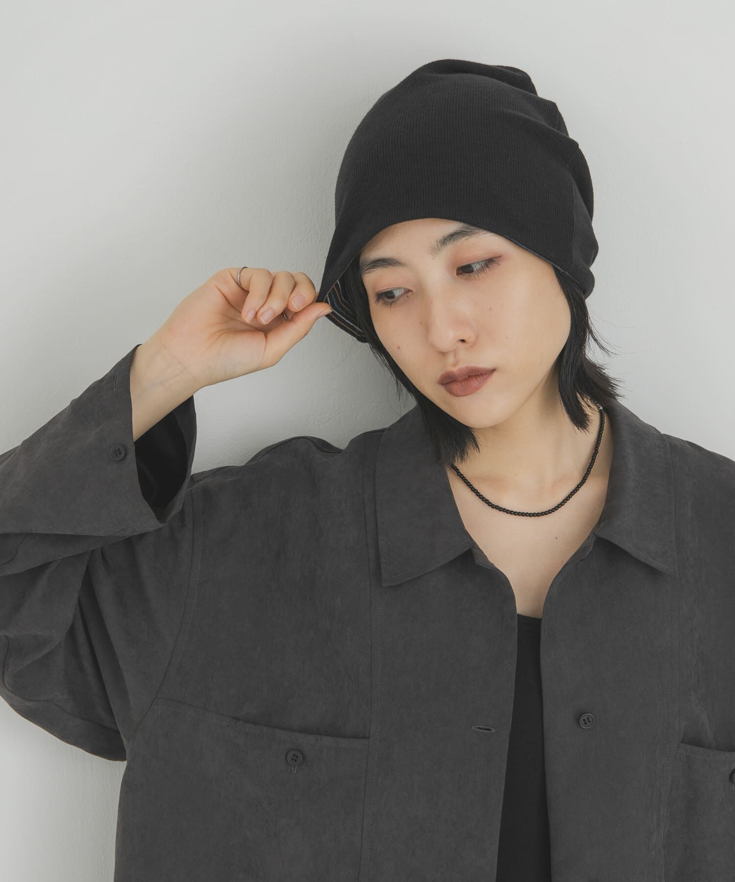 「リバーシブルビーニー」|ニット帽|