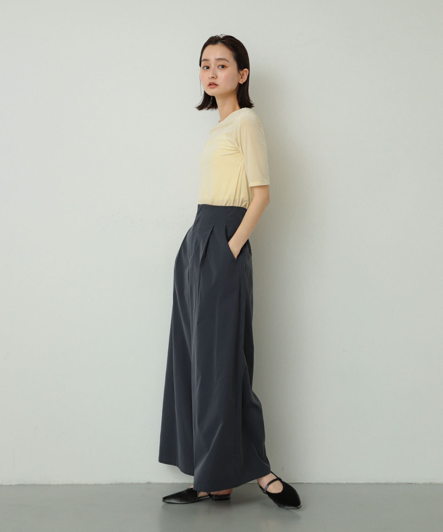 SENSE OF PLACE by URBAN RESEARCH「ベロアポインテッドシューズ」|パンプス|