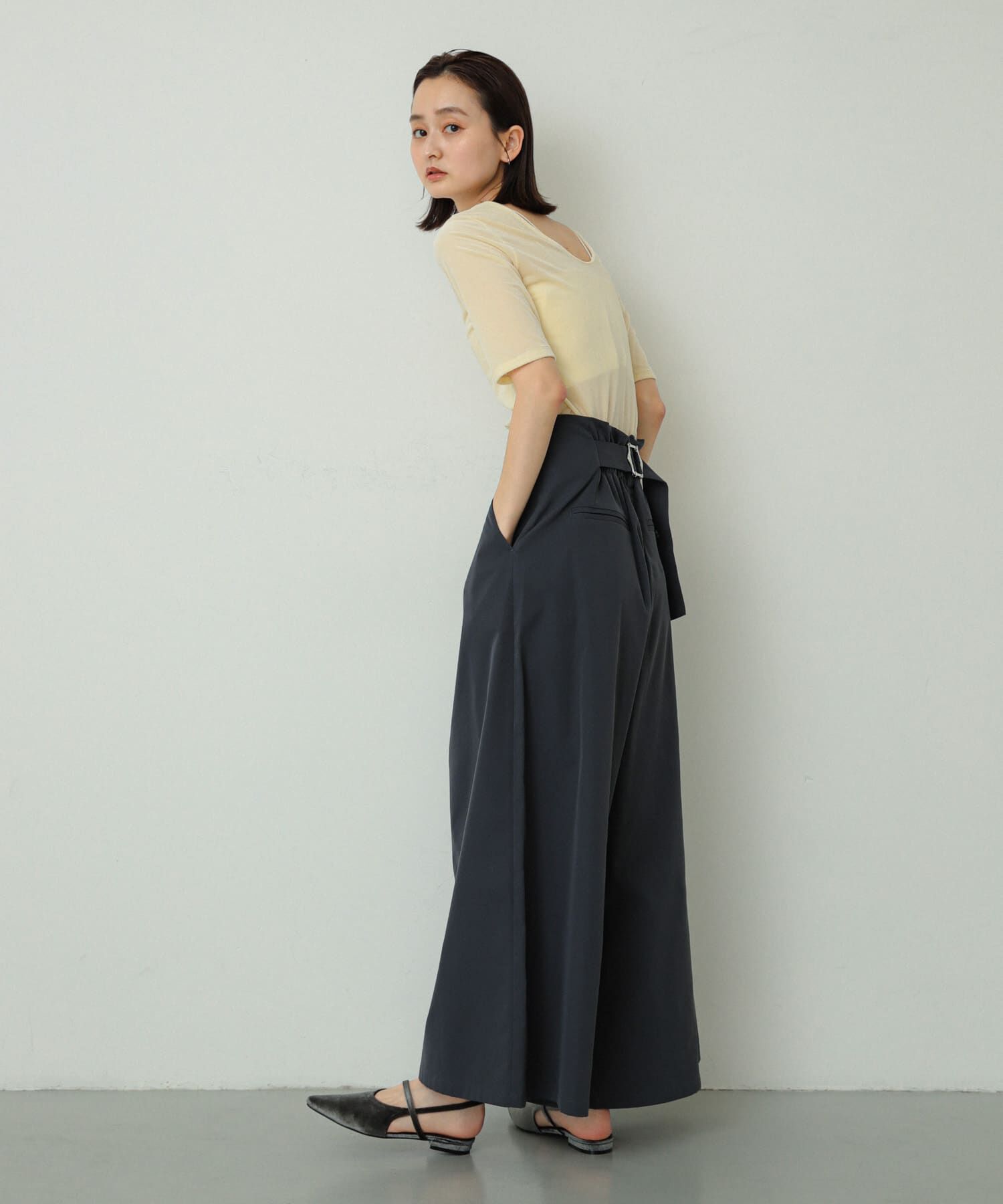 SENSE OF PLACE by URBAN RESEARCH「ベロアポインテッドシューズ」|パンプス|