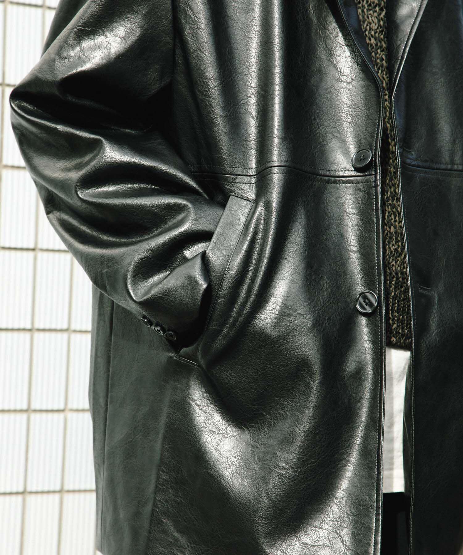SENSE OF PLACE by URBAN RESEARCH「フェイクレザーミドルジャケット」|その他|