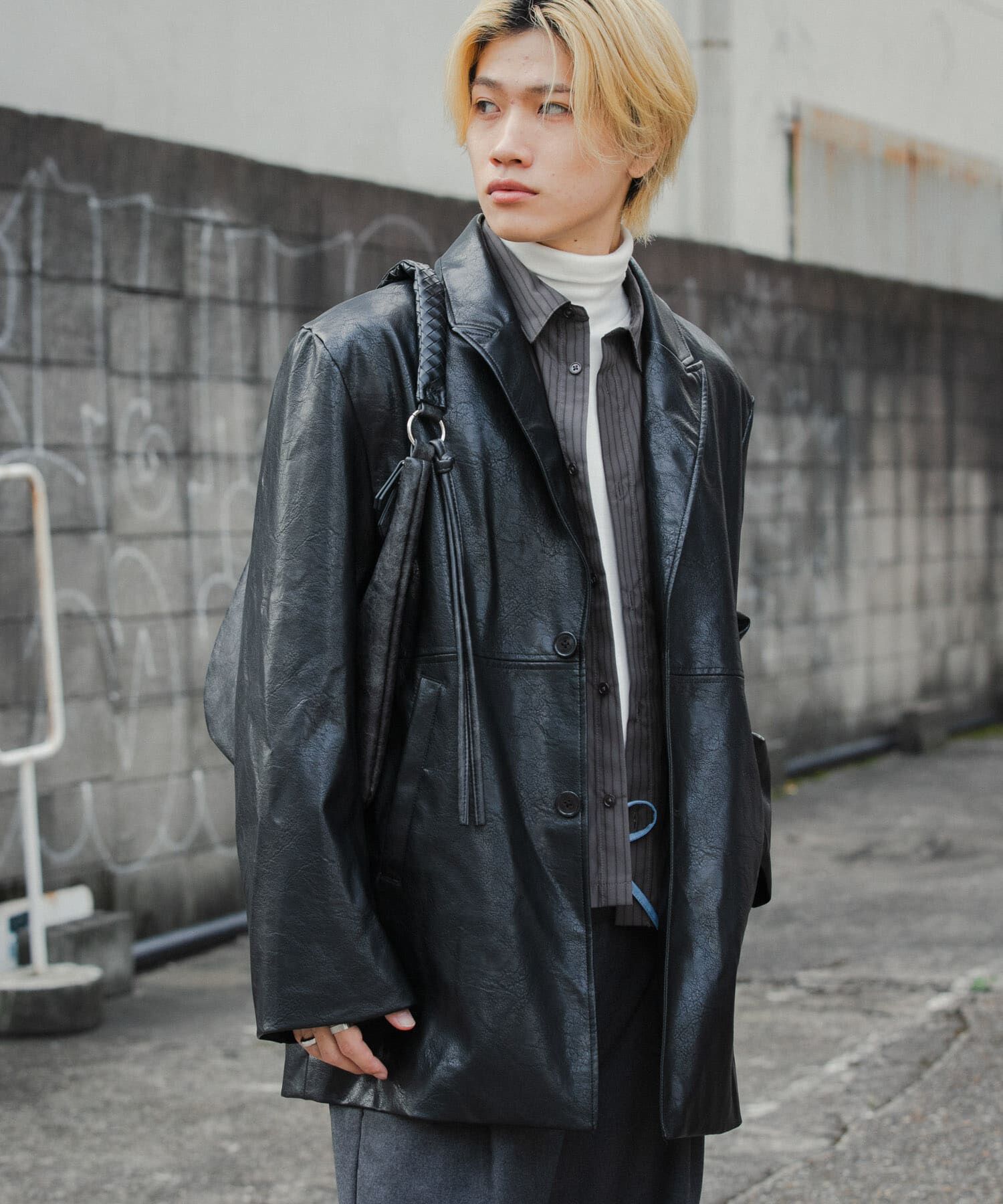 SENSE OF PLACE by URBAN RESEARCH「フェイクレザーミドルジャケット」|その他|