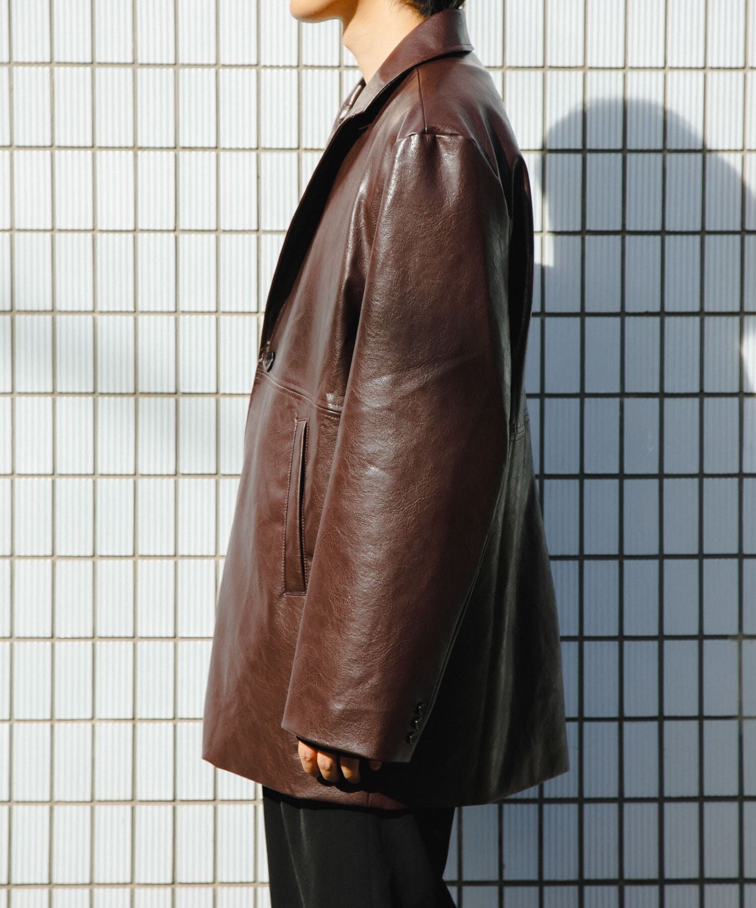 SENSE OF PLACE by URBAN RESEARCH「フェイクレザーミドルジャケット」|その他|