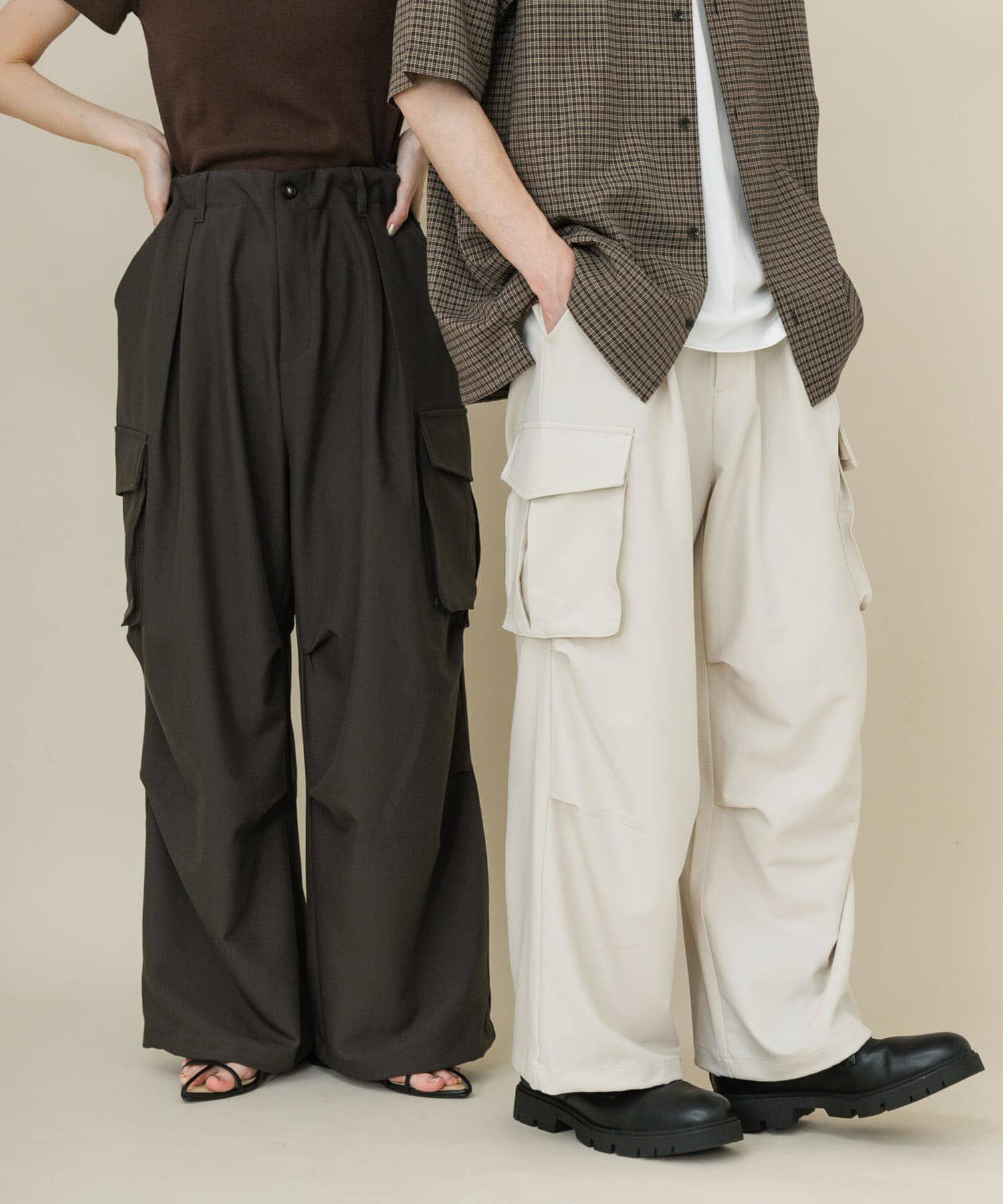 SENSE OF PLACE by URBAN RESEARCH「『ユニセックス』ワイドカーゴパンツ」|その他|