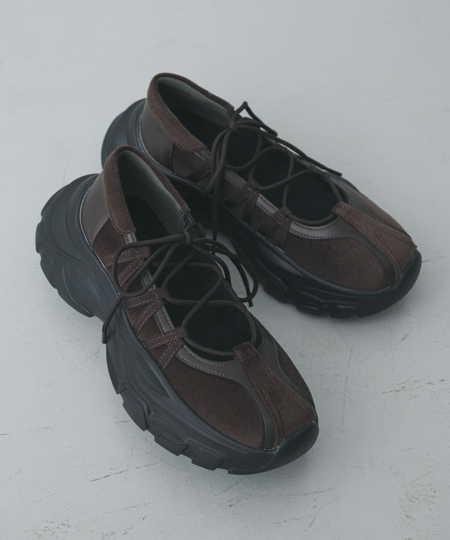 SENSE OF PLACE by URBAN RESEARCH「レースアップバレエスニーカー」|スニーカー|