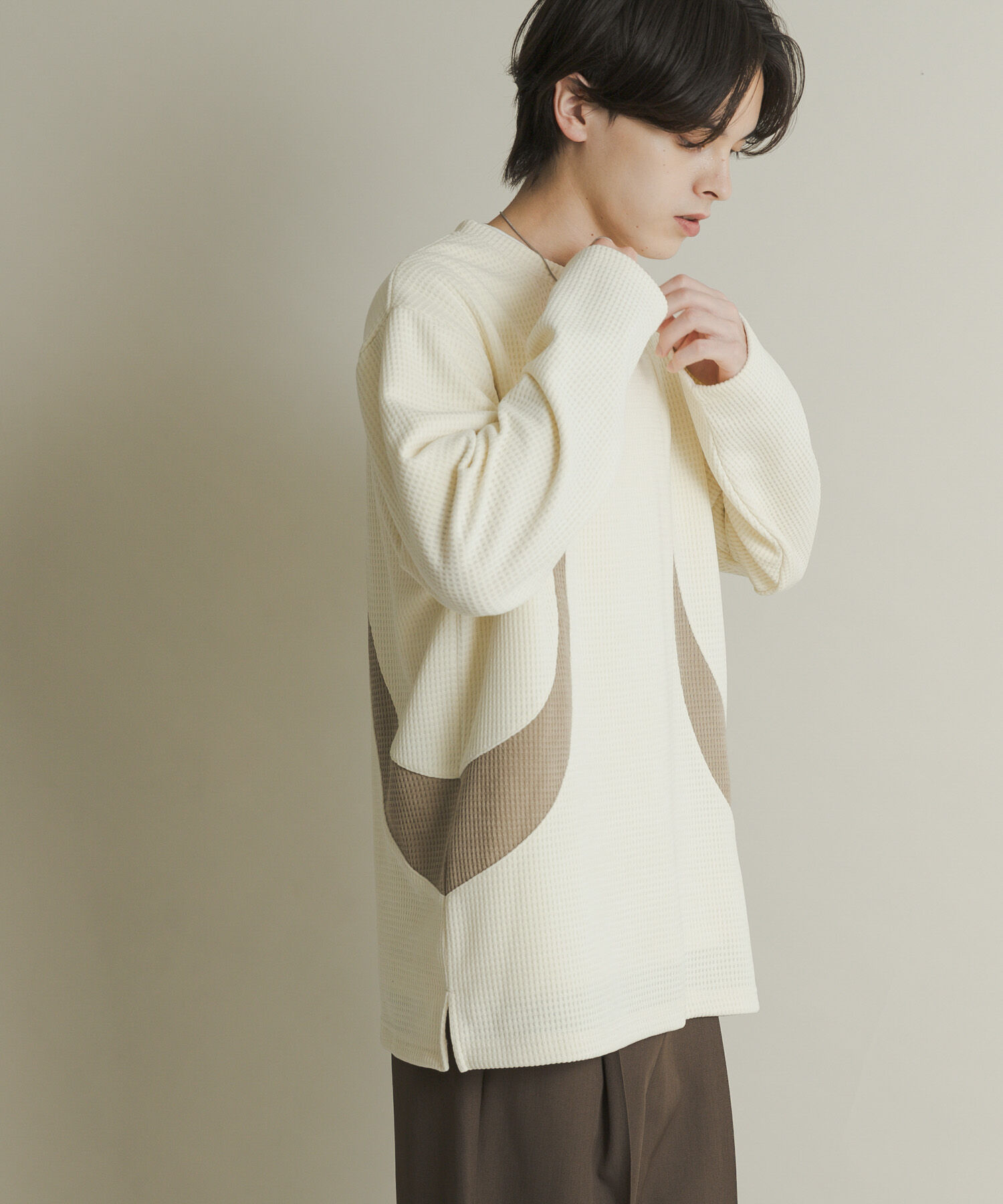 SENSE OF PLACE by URBAN RESEARCH「ヘビーサーマルパターンロングTシャツ」|Tシャツ・カットソー|
