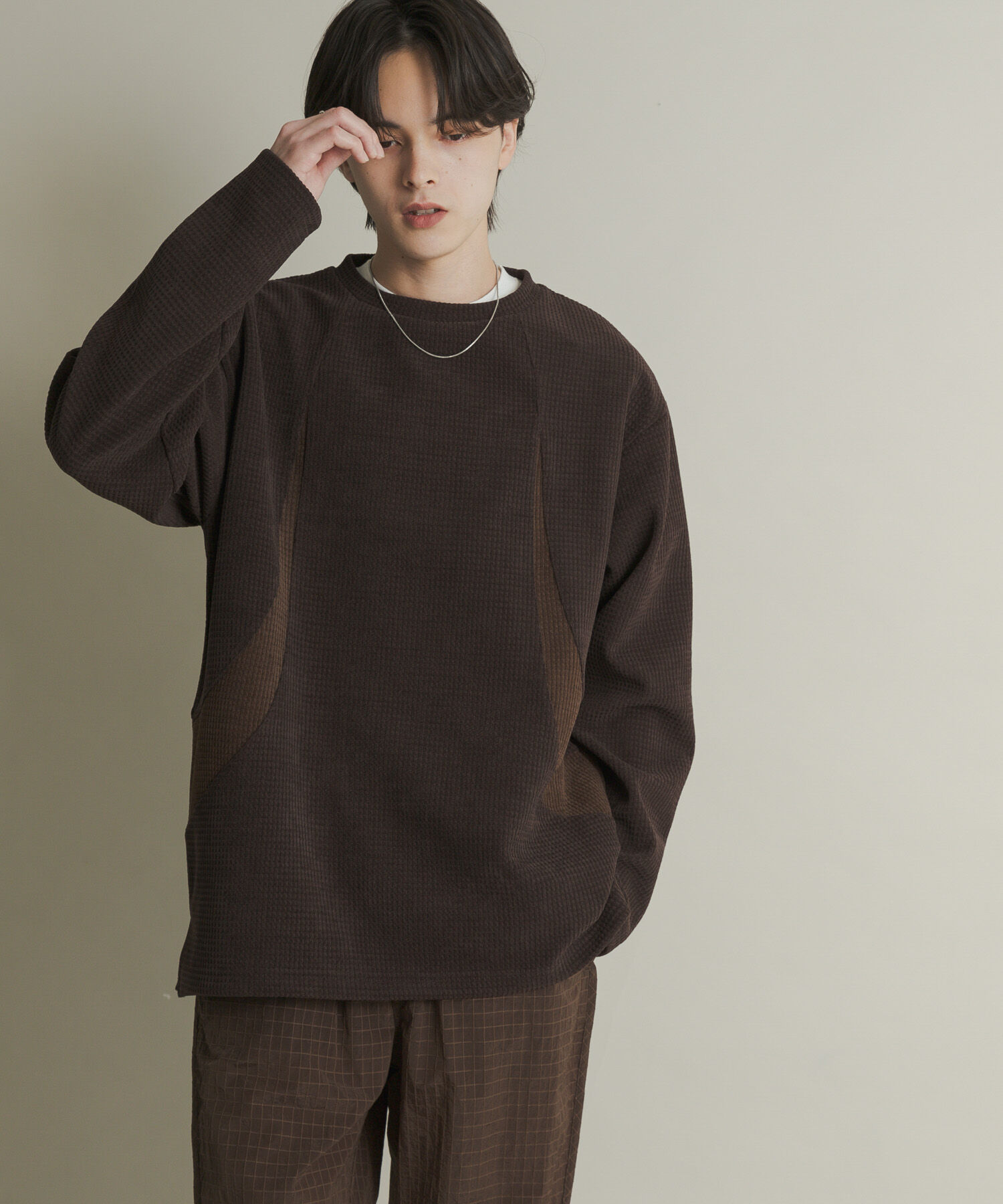 SENSE OF PLACE by URBAN RESEARCH「ヘビーサーマルパターンロングTシャツ」|Tシャツ・カットソー|