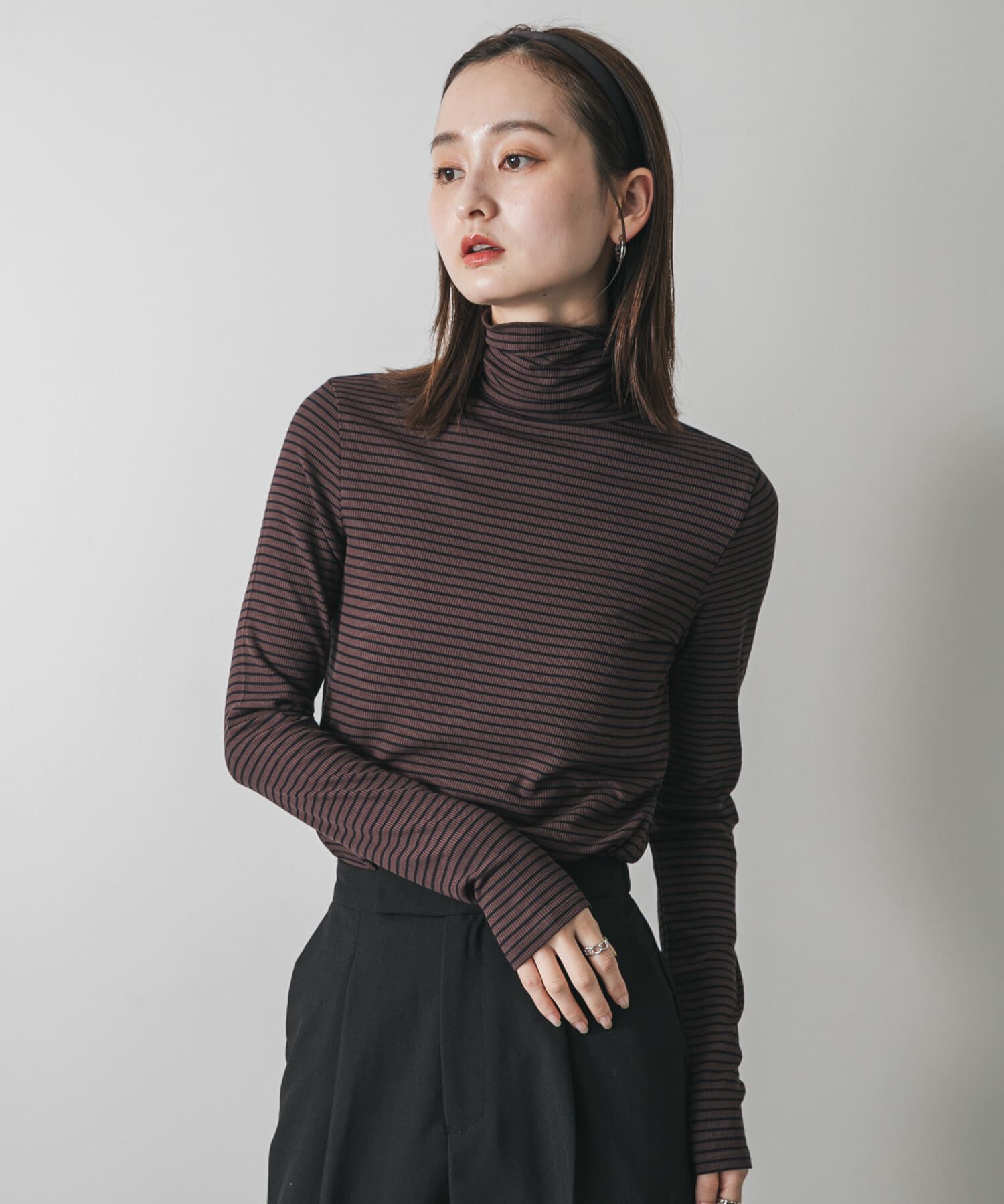 SENSE OF PLACE by URBAN RESEARCH「『毛玉防止』メローハイネックトップ」|Tシャツ・カットソー|