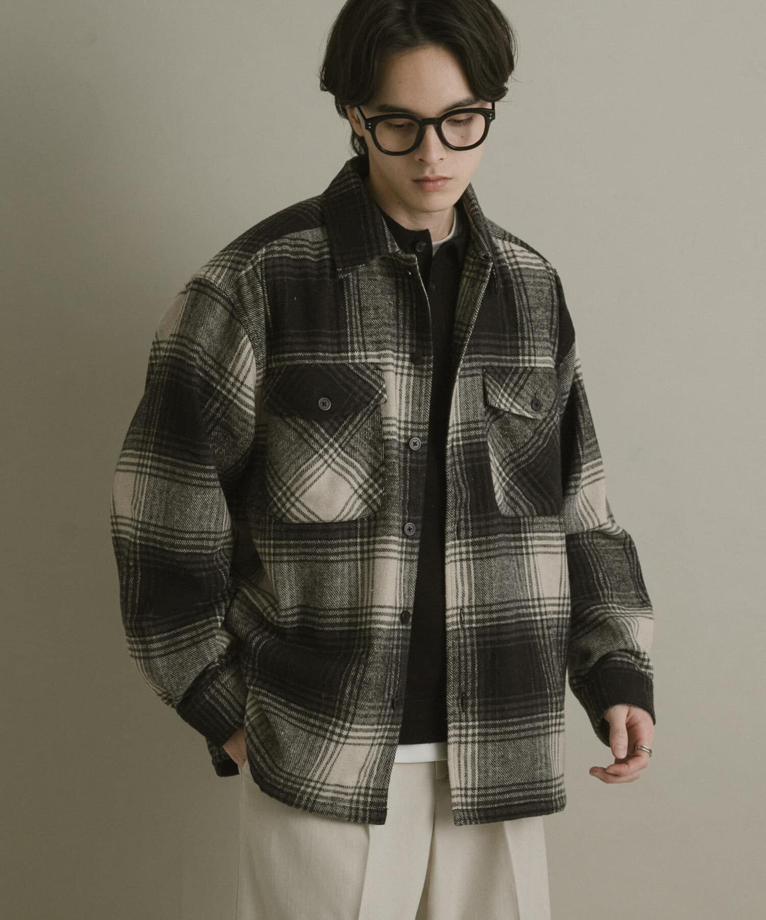 SENSE OF PLACE by URBAN RESEARCH「ブラッシュドヘビーネルチェックシャツ」|シャツ・ブラウス|