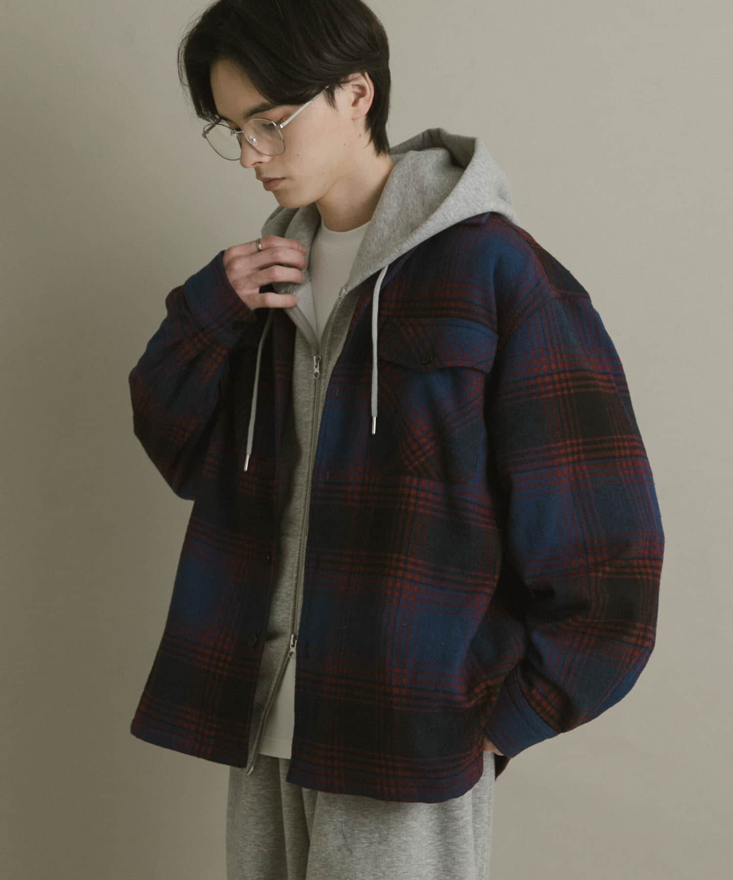 SENSE OF PLACE by URBAN RESEARCH「ブラッシュドヘビーネルチェックシャツ」|シャツ・ブラウス|