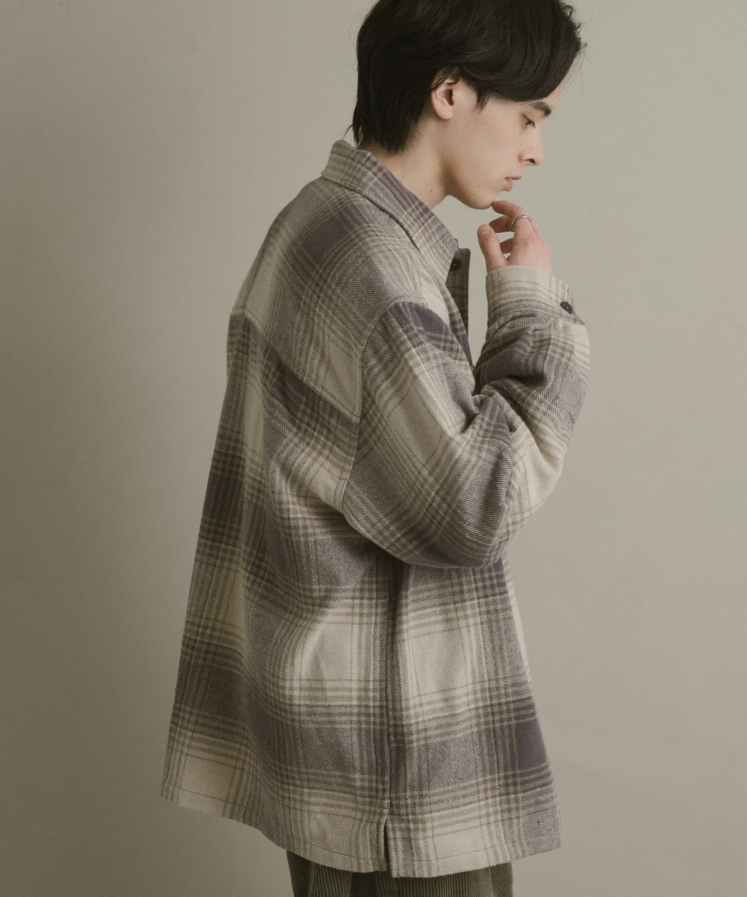 SENSE OF PLACE by URBAN RESEARCH「ブラッシュドヘビーネルチェックシャツ」|シャツ・ブラウス|