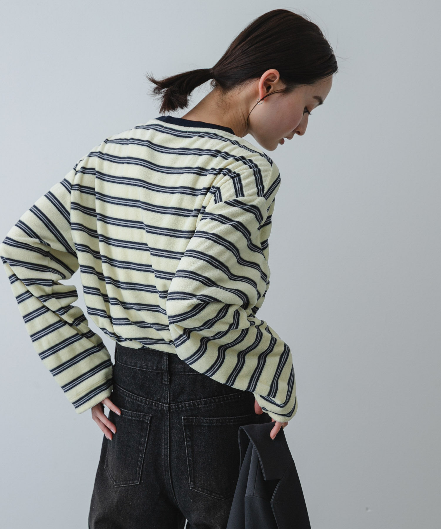 SENSE OF PLACE by URBAN RESEARCH「ベロアボーダーTシャツ」|Tシャツ・カットソー|