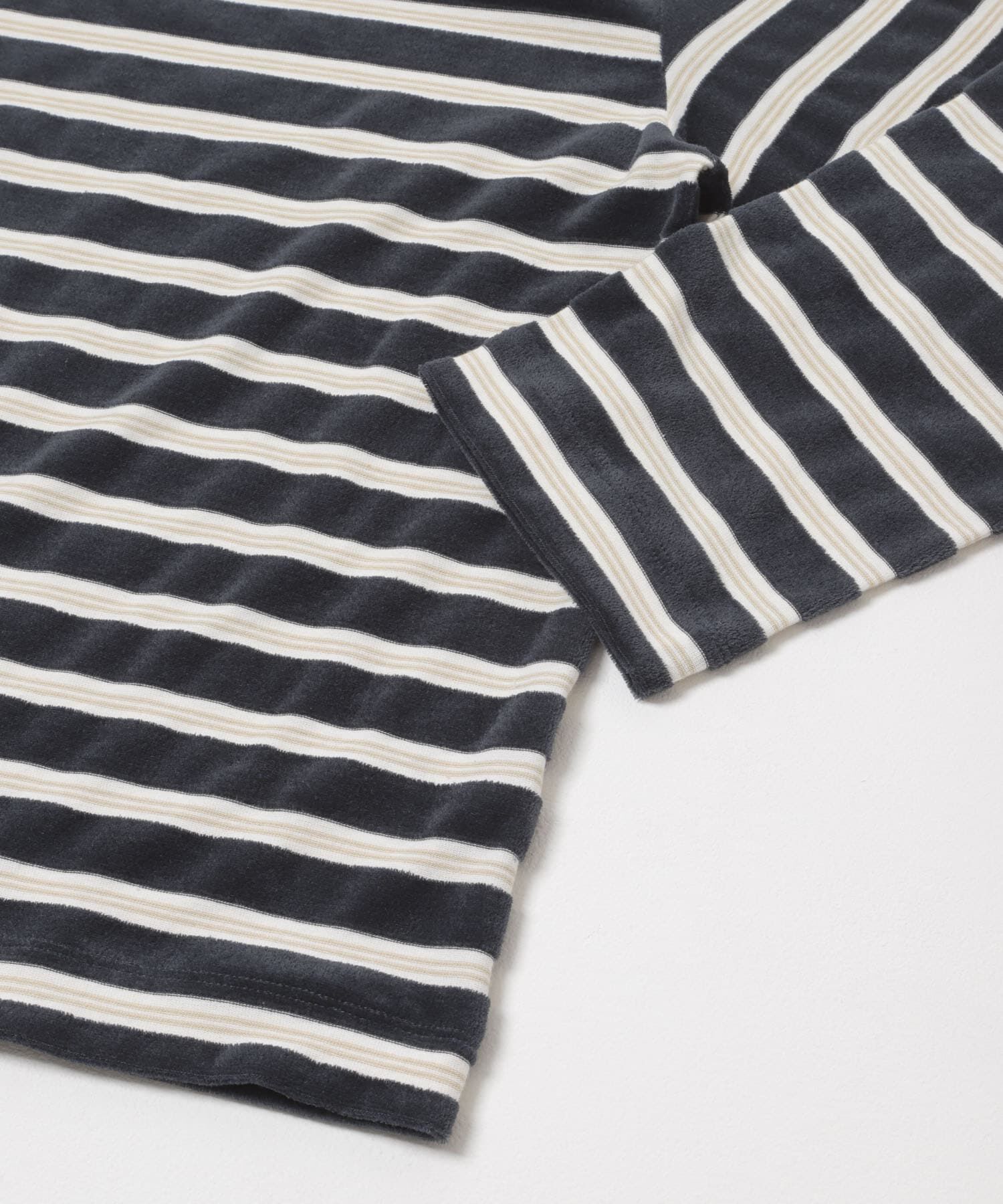 SENSE OF PLACE by URBAN RESEARCH「ベロアボーダーTシャツ」|Tシャツ・カットソー|