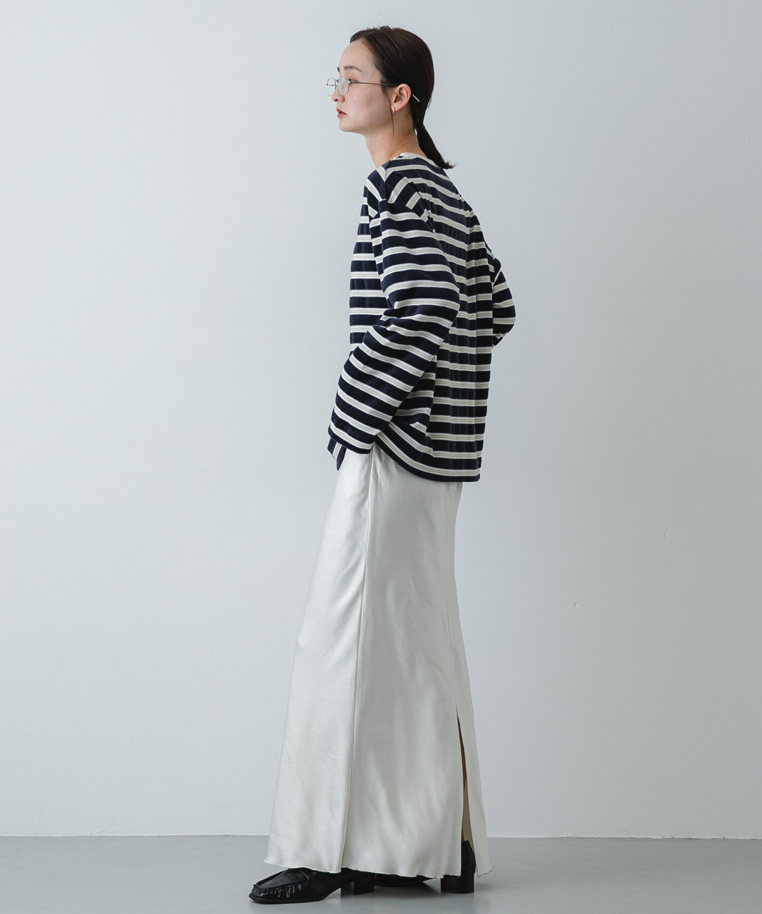 SENSE OF PLACE by URBAN RESEARCH「ベロアボーダーTシャツ」|Tシャツ・カットソー|