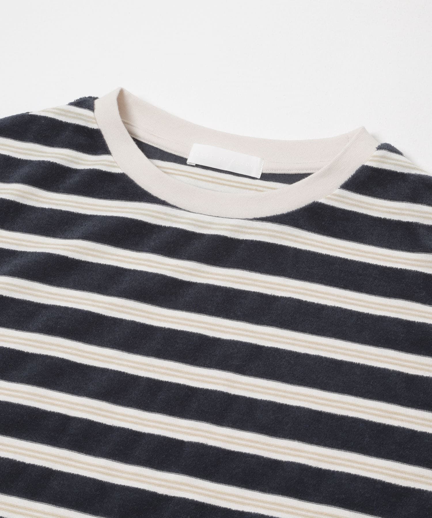 SENSE OF PLACE by URBAN RESEARCH「ベロアボーダーTシャツ」|Tシャツ・カットソー|