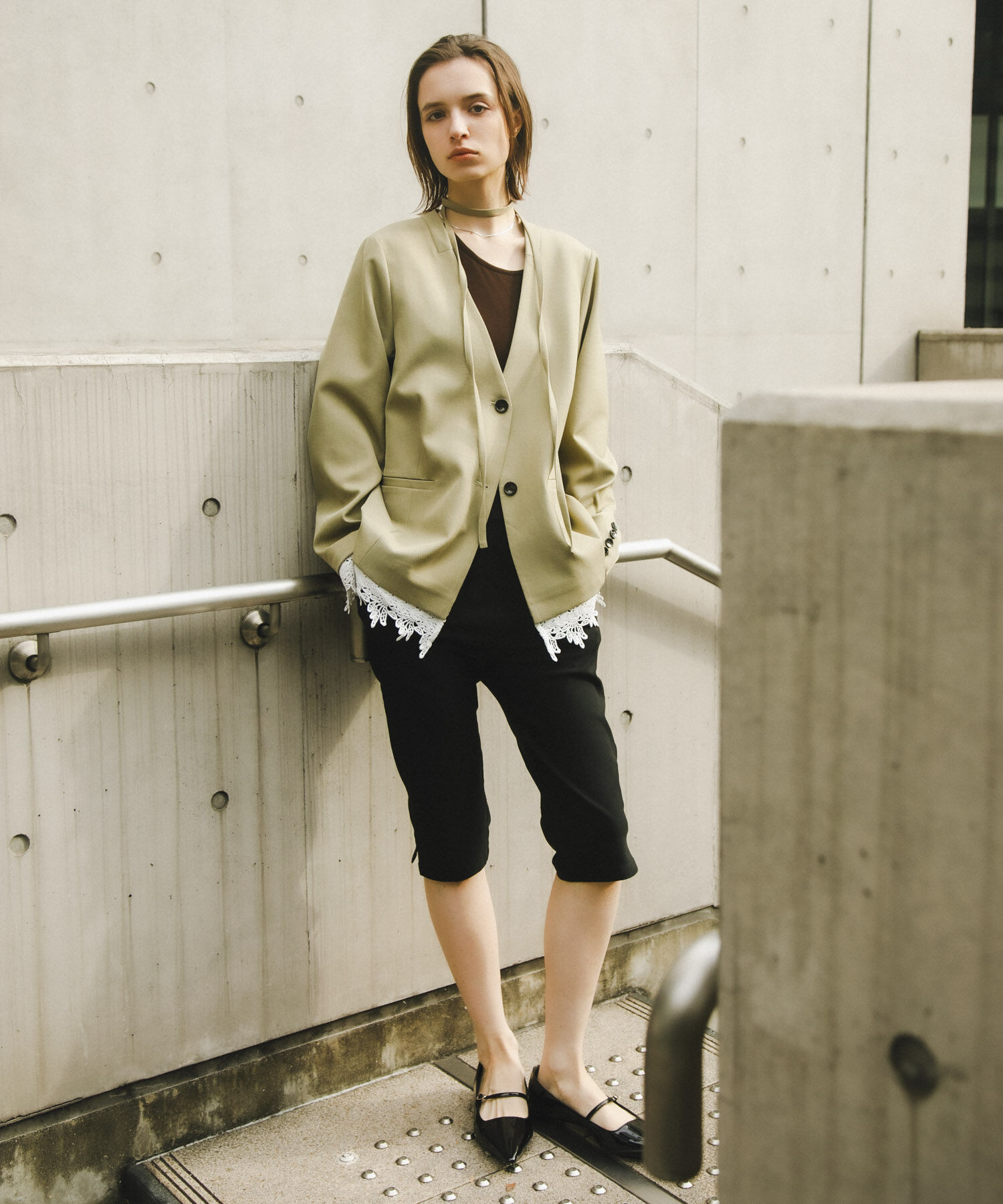 SENSE OF PLACE by URBAN RESEARCH「『抗菌』ポインテッドフラットパンプス」|パンプス|