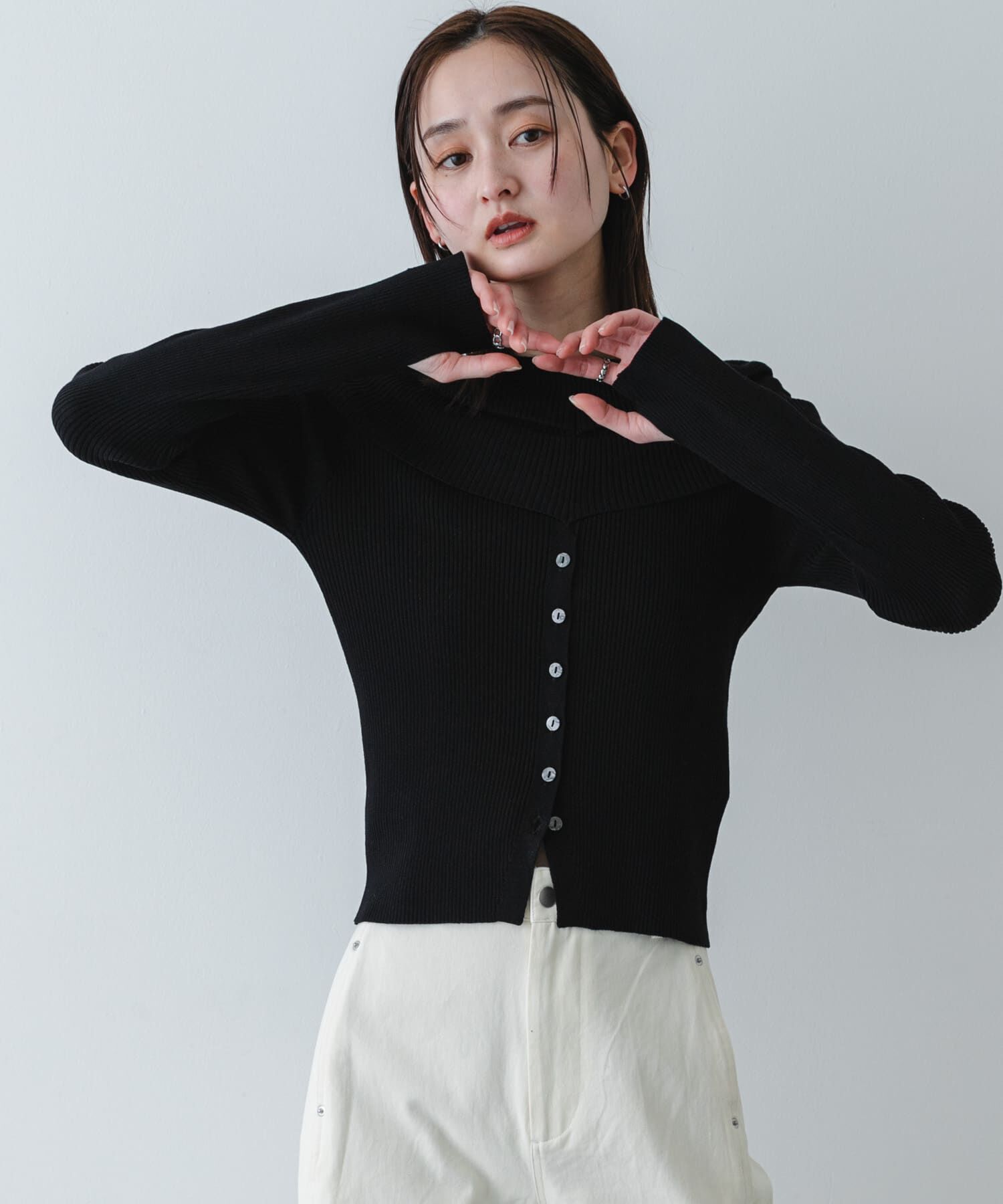 SENSE OF PLACE by URBAN RESEARCH「『洗濯可/防花粉』SKINProofオフショルセーター」|ニット・セーター|