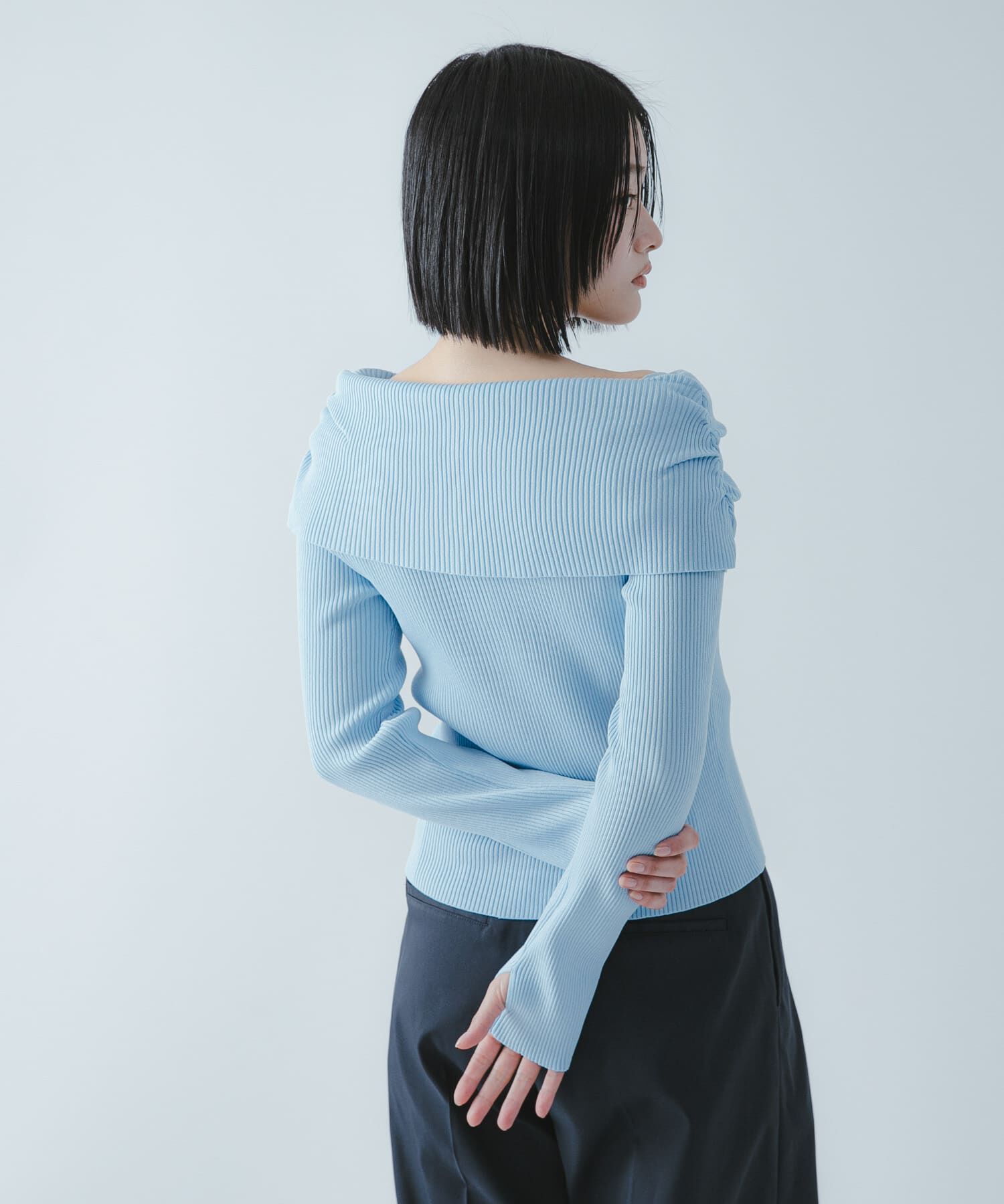 SENSE OF PLACE by URBAN RESEARCH「『洗濯可/防花粉』SKINProofオフショルセーター」|ニット・セーター|