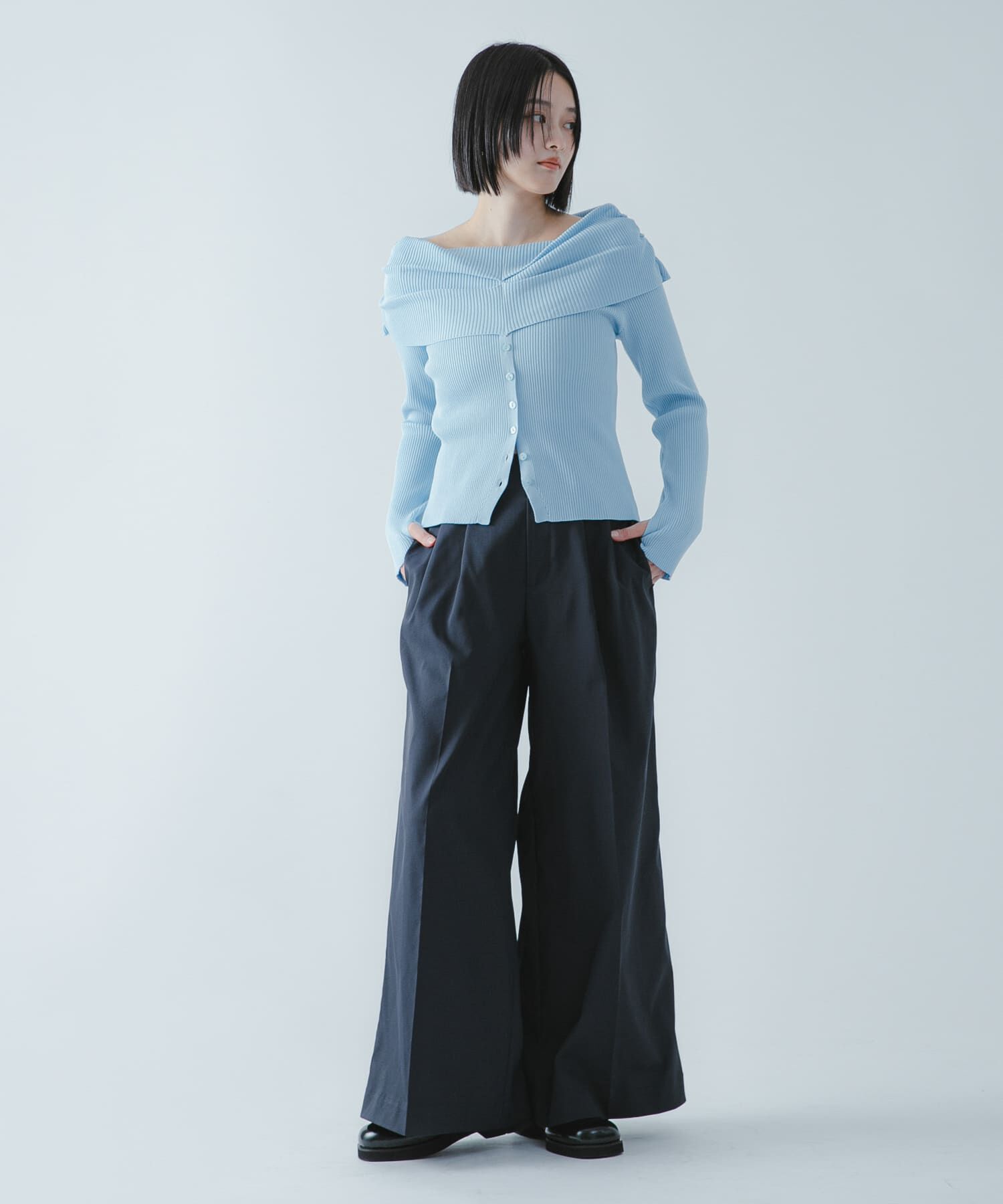 SENSE OF PLACE by URBAN RESEARCH「『洗濯可/防花粉』SKINProofオフショルセーター」|ニット・セーター|