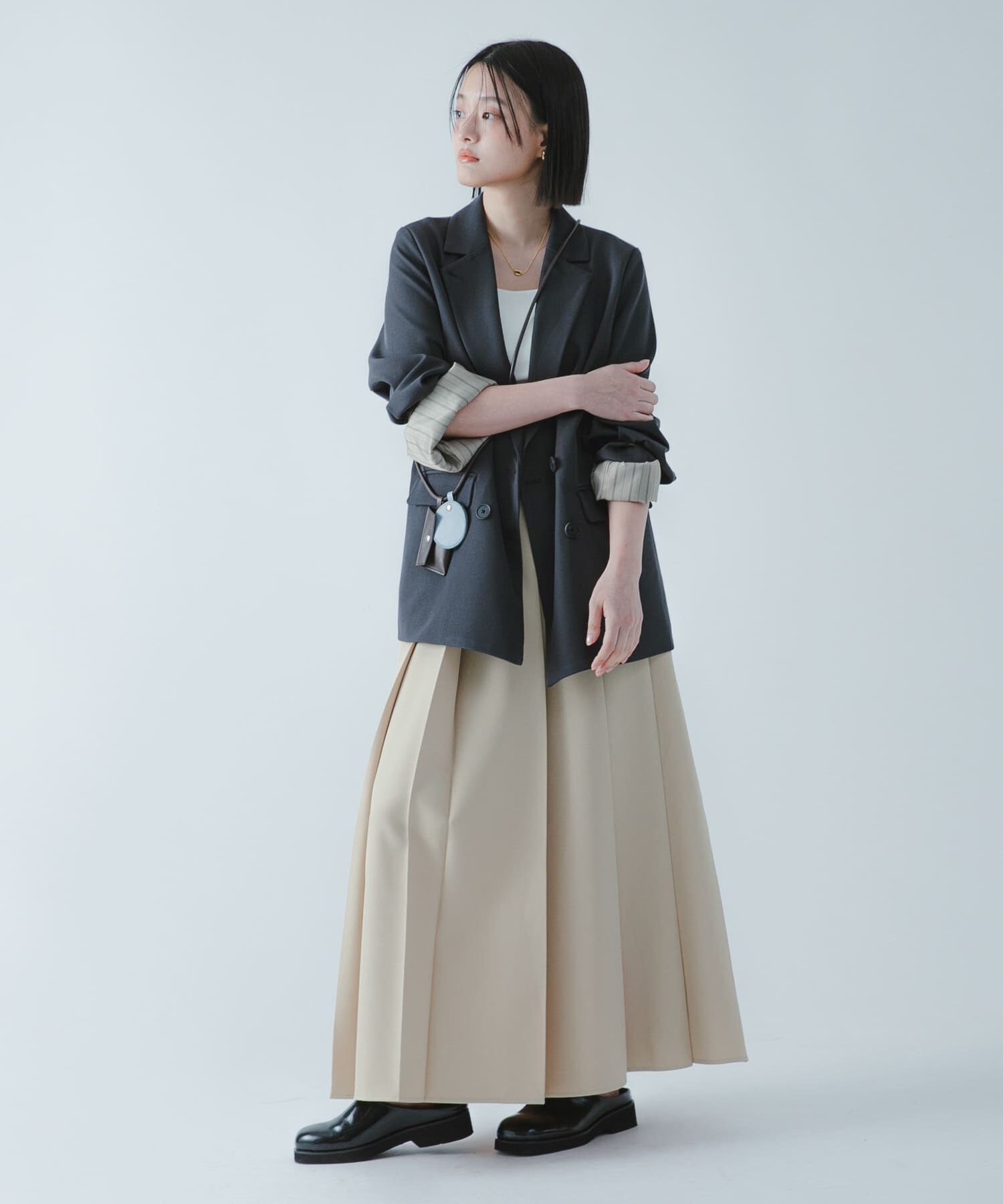 SENSE OF PLACE by URBAN RESEARCH「『撥水/防花粉』SKINProofフロントプリーツスカート」|スカート|