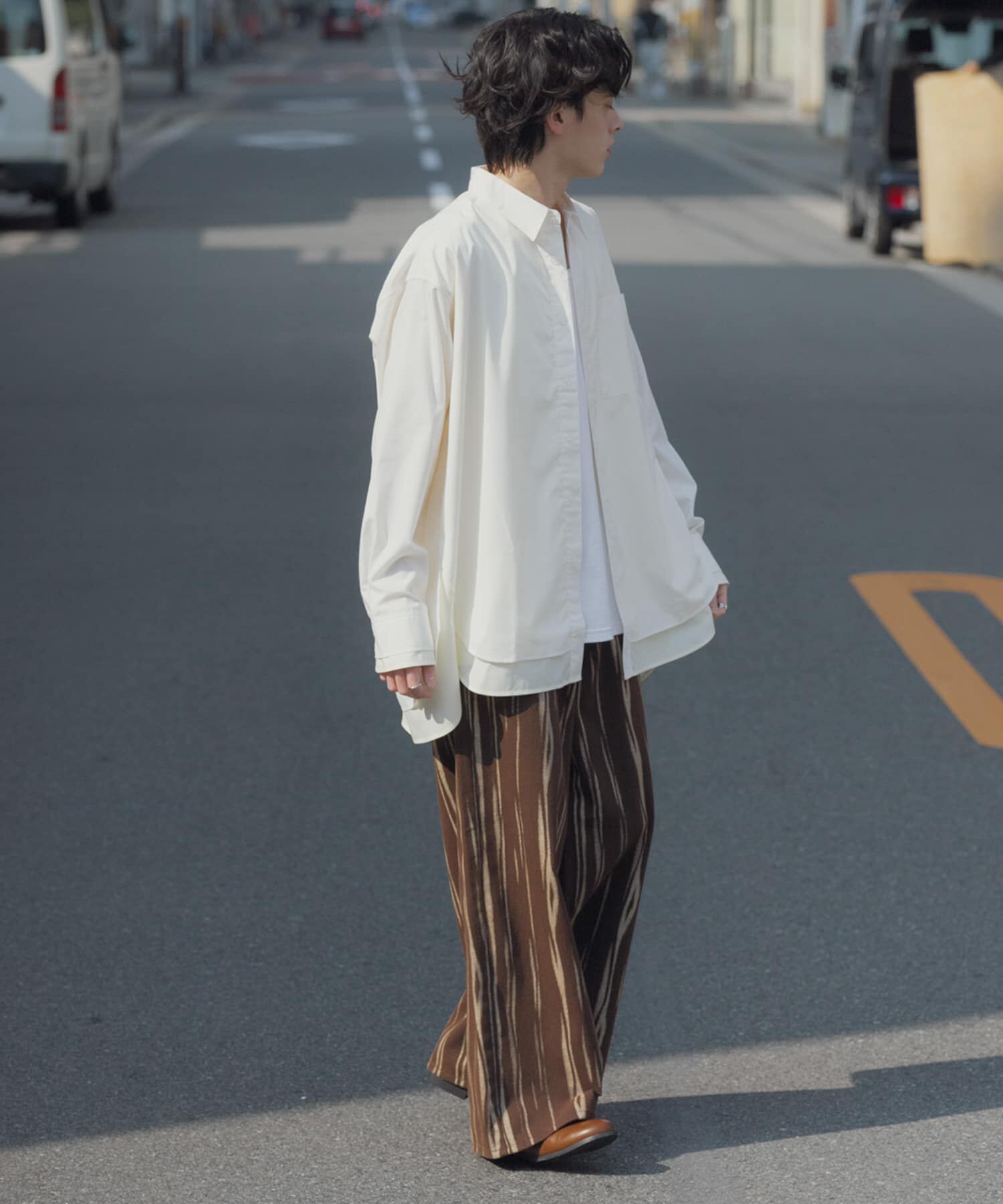 SENSE OF PLACE by URBAN RESEARCH「レイヤードレギュラーカラーシャツ」|シャツ・ブラウス|