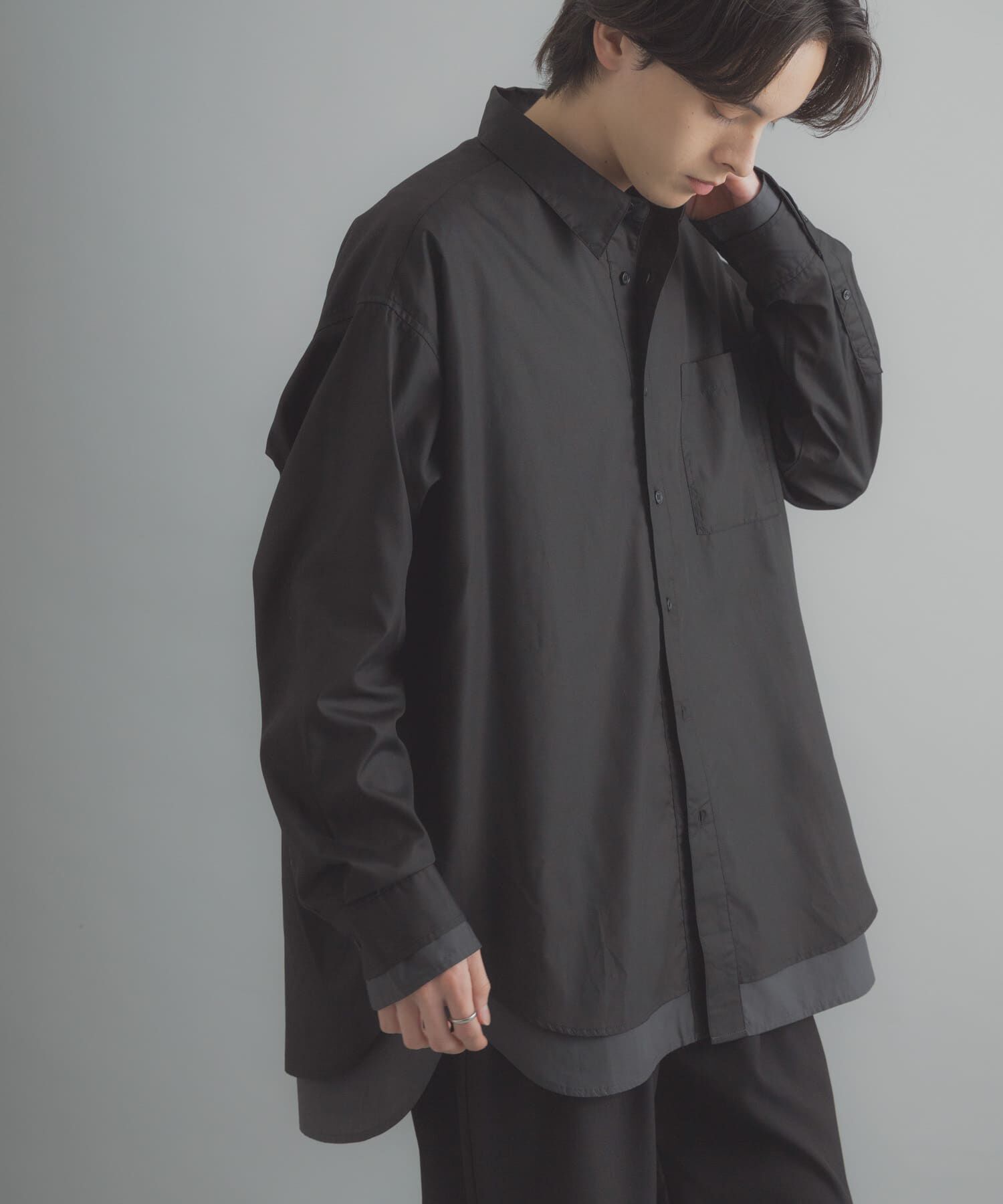 SENSE OF PLACE by URBAN RESEARCH「レイヤードレギュラーカラーシャツ」|シャツ・ブラウス|