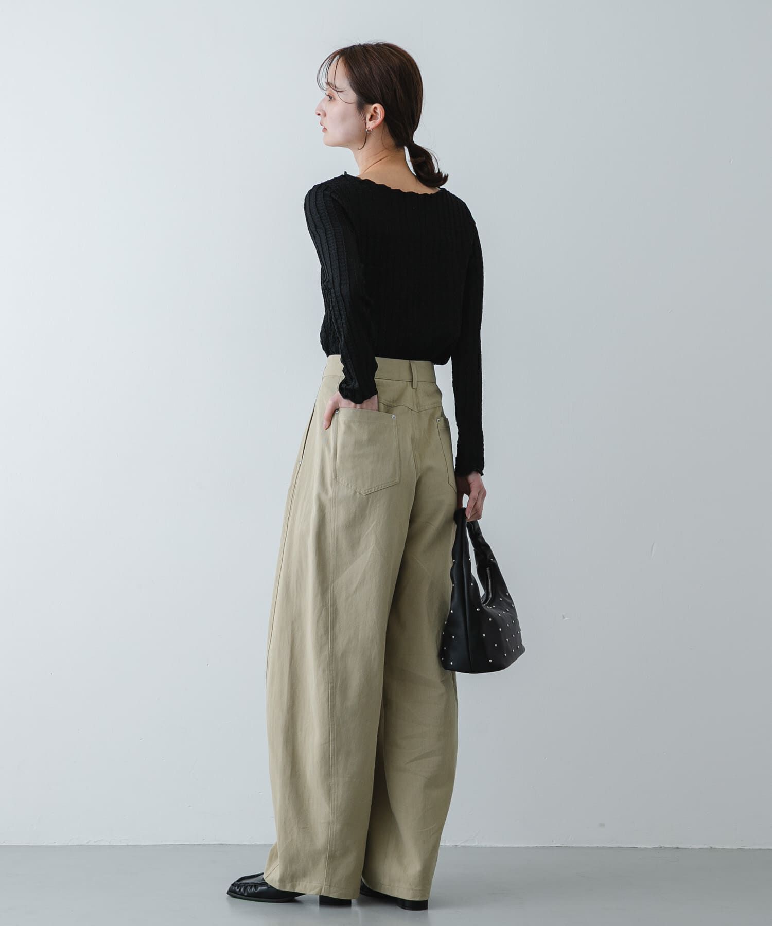 SENSE OF PLACE by URBAN RESEARCH「ジャガードクロップドトップ」|Tシャツ・カットソー|