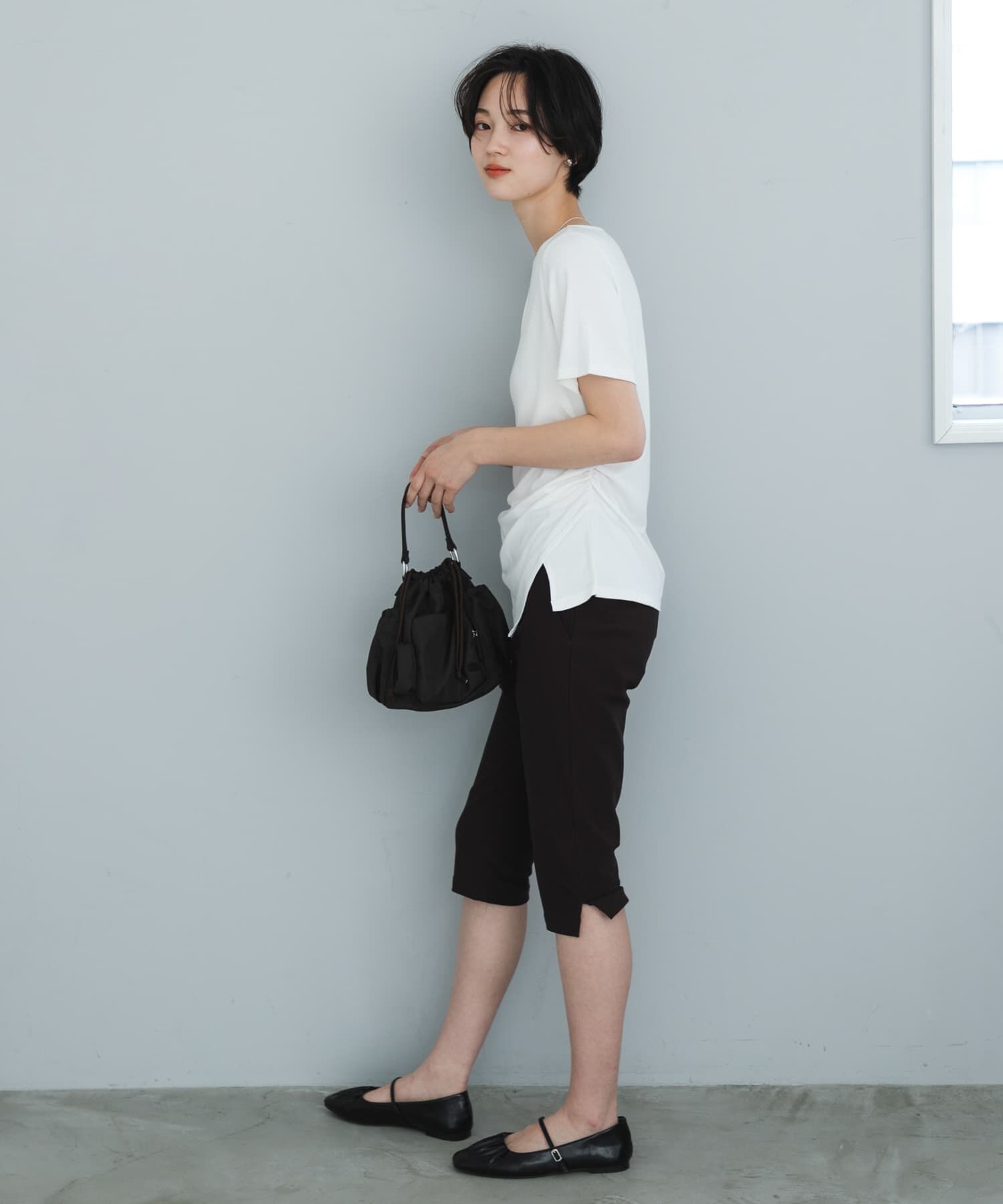 SENSE OF PLACE by URBAN RESEARCH「『抗菌/消臭』ギャザーフラットパンプス」|パンプス|