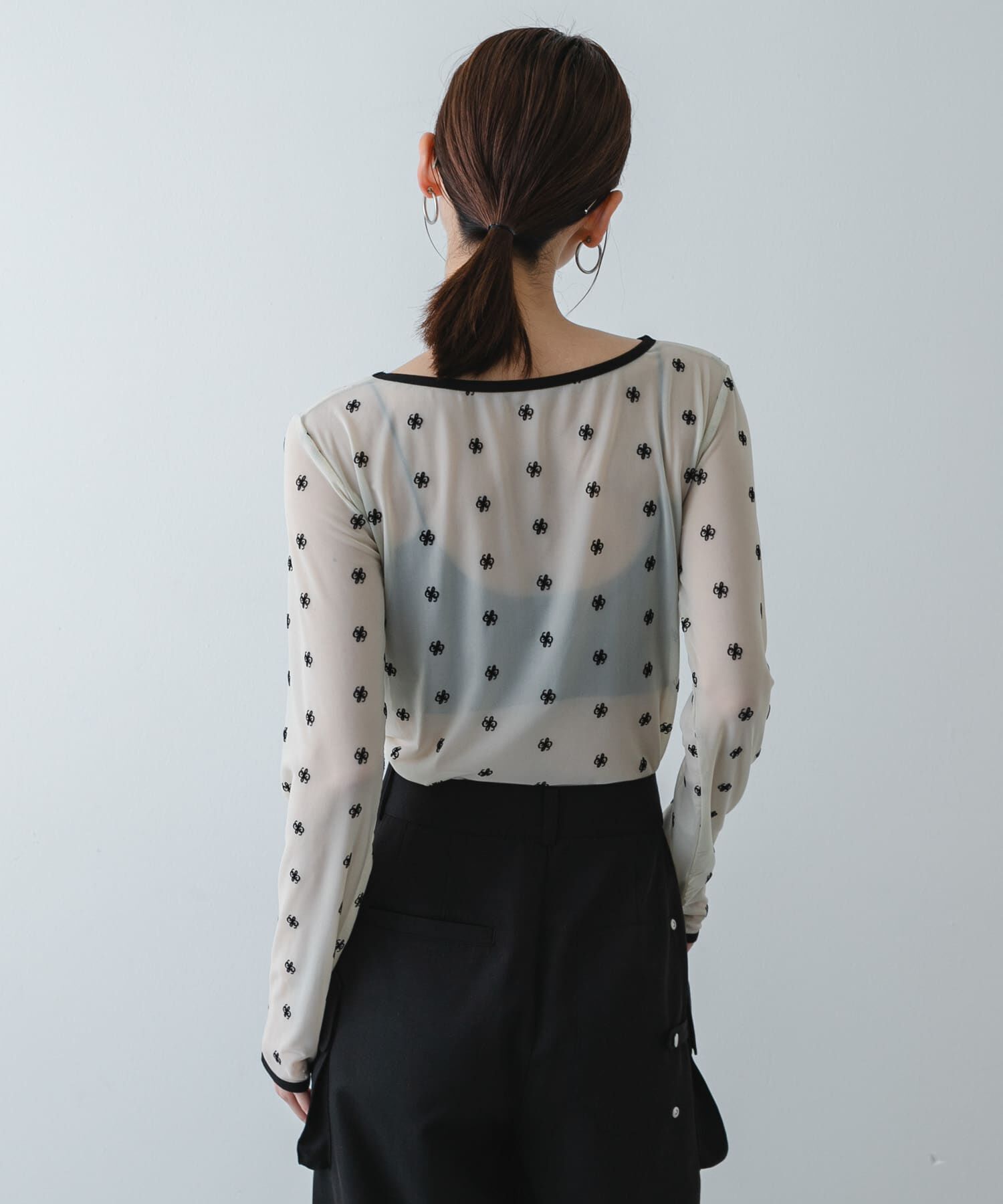 SENSE OF PLACE by URBAN RESEARCH「モチーフシアーカットトップ」|Tシャツ・カットソー|