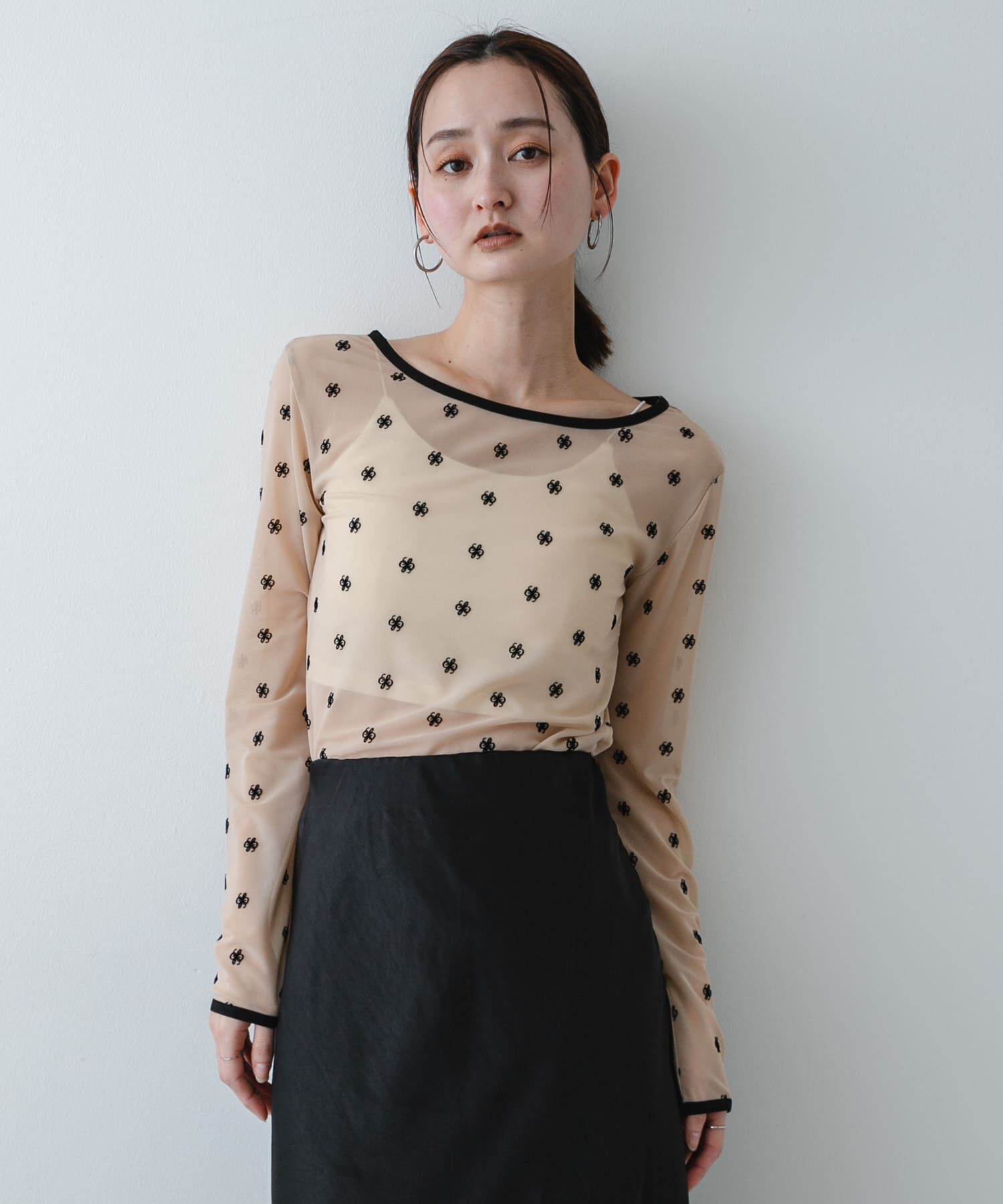 SENSE OF PLACE by URBAN RESEARCH「モチーフシアーカットトップ」|Tシャツ・カットソー|