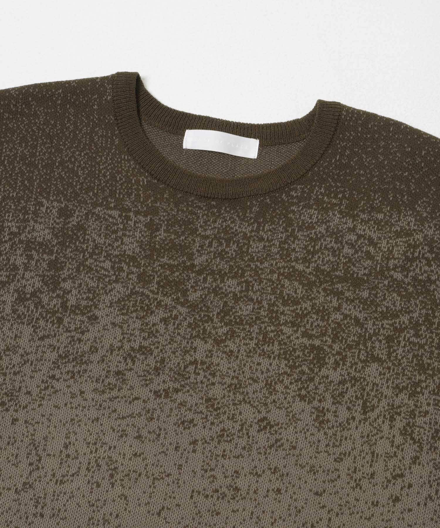 SENSE OF PLACE by URBAN RESEARCH「『洗濯可』エクストラルーズスプラッシュニットTシャツ」|ニット・セーター|