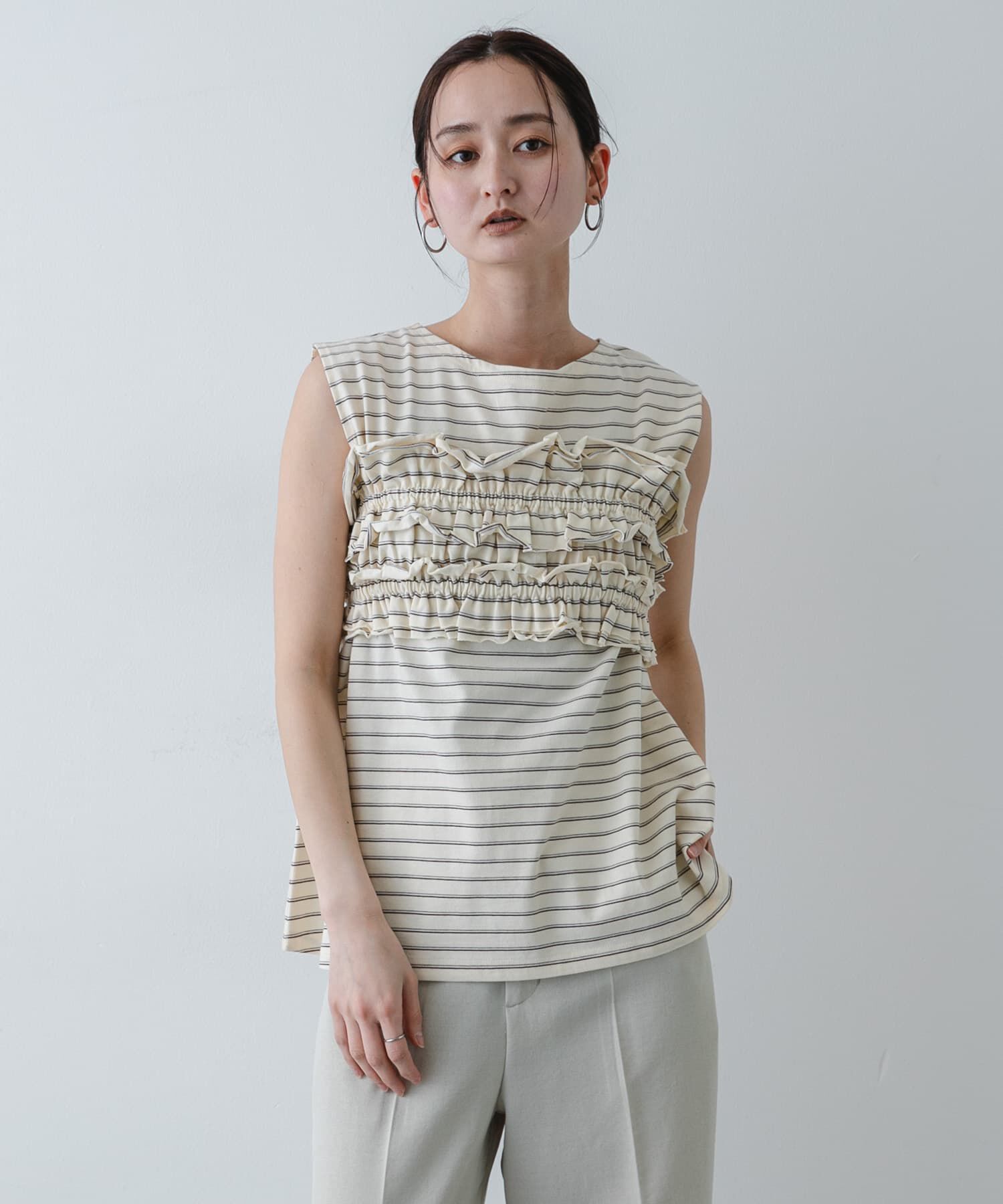 SENSE OF PLACE by URBAN RESEARCH「ボーダーカットビスチェセット」|Tシャツ・カットソー|