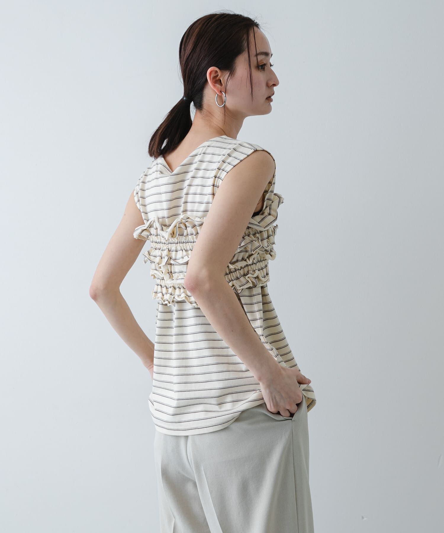 SENSE OF PLACE by URBAN RESEARCH「ボーダーカットビスチェセット」|Tシャツ・カットソー|