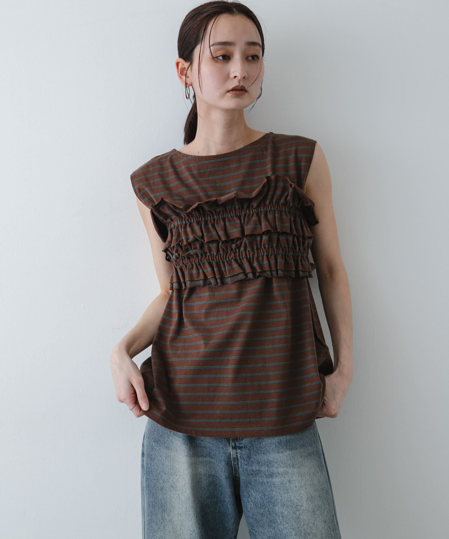 SENSE OF PLACE by URBAN RESEARCH「ボーダーカットビスチェセット」|Tシャツ・カットソー|