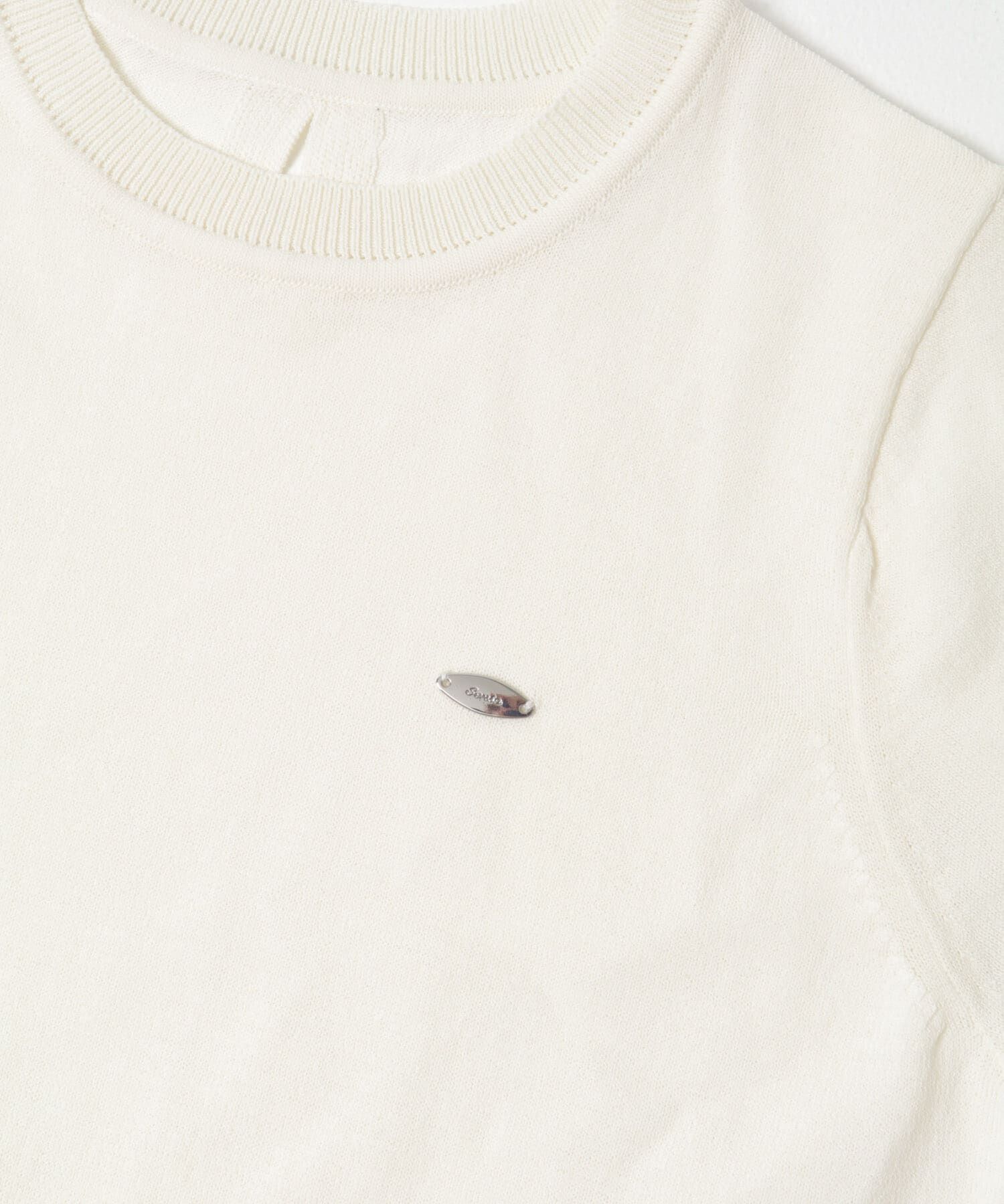 SENSE OF PLACE by URBAN RESEARCH「『洗濯可』プレートツキニットTシャツ(半袖)」|ニット・セーター|