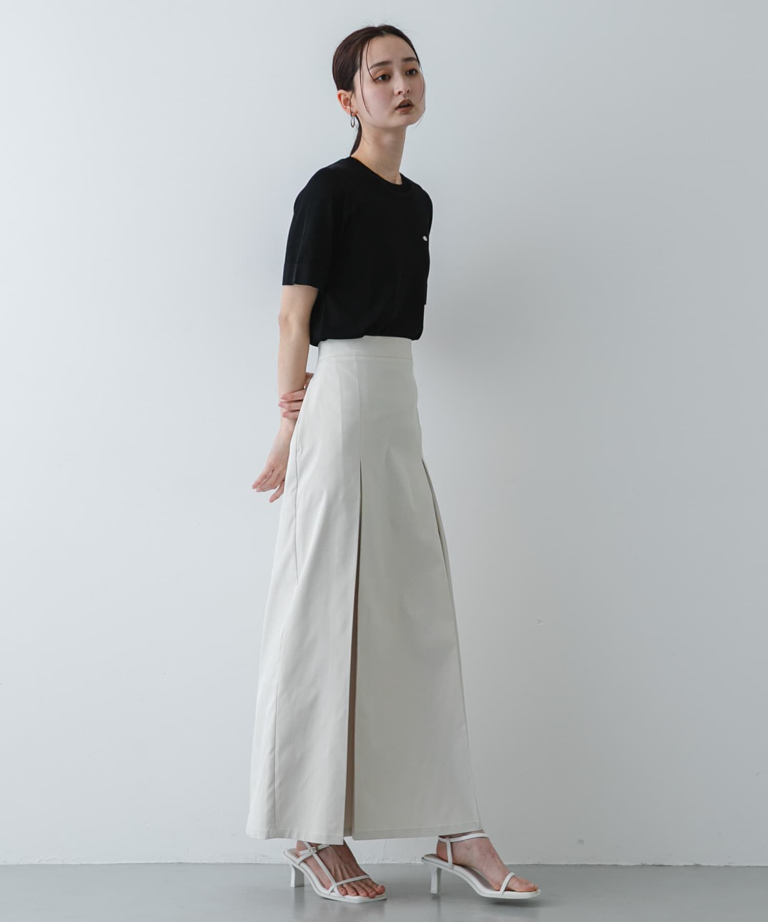 SENSE OF PLACE by URBAN RESEARCH「『洗濯可』プレートツキニットTシャツ(半袖)」|ニット・セーター|