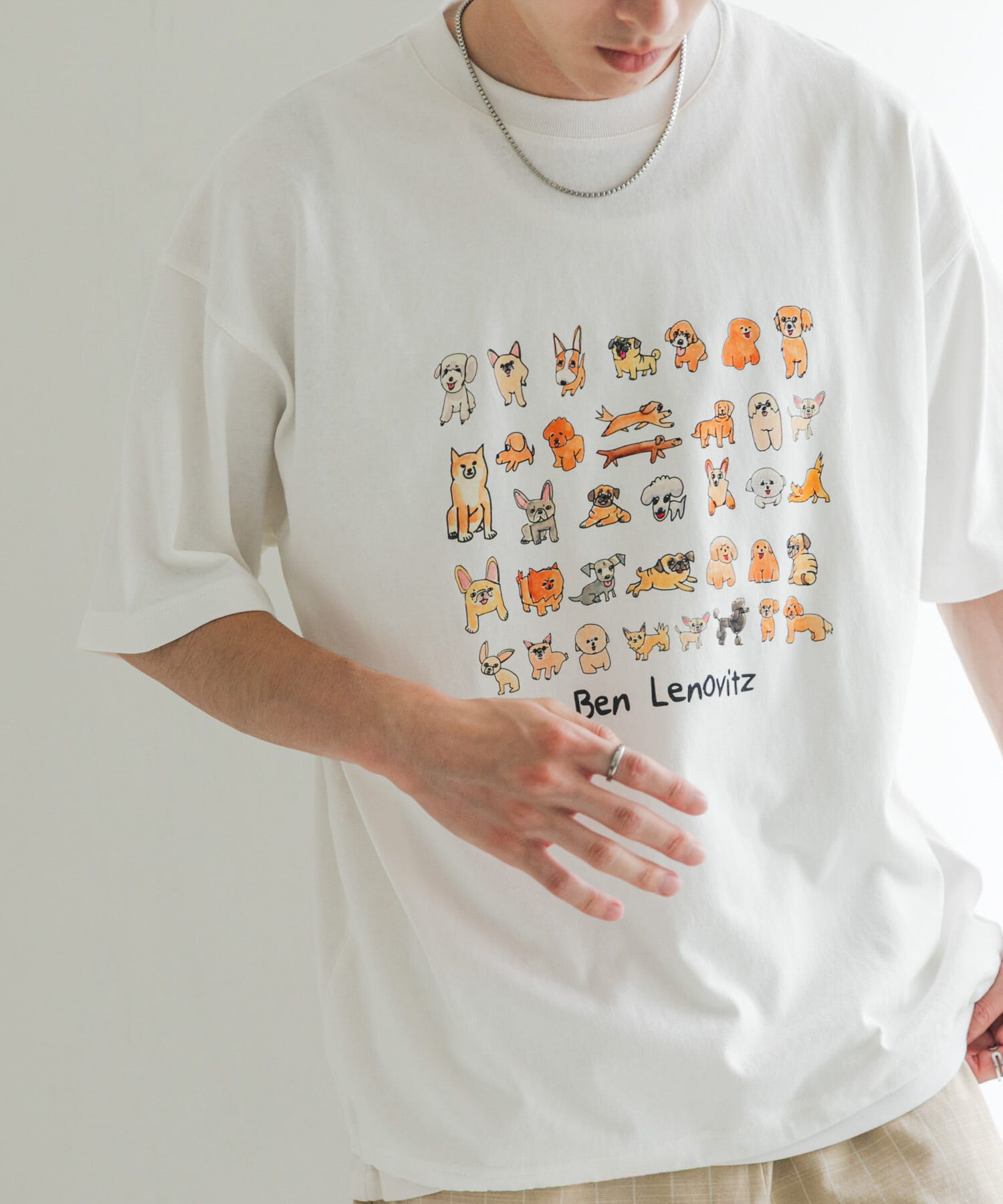 SENSE OF PLACE by URBAN RESEARCH「『別注』Ben Lenovitz&times;SENSE OF PLACE　SHORT-SLEEVE T-SHIRTS」|Tシャツ・カットソー|