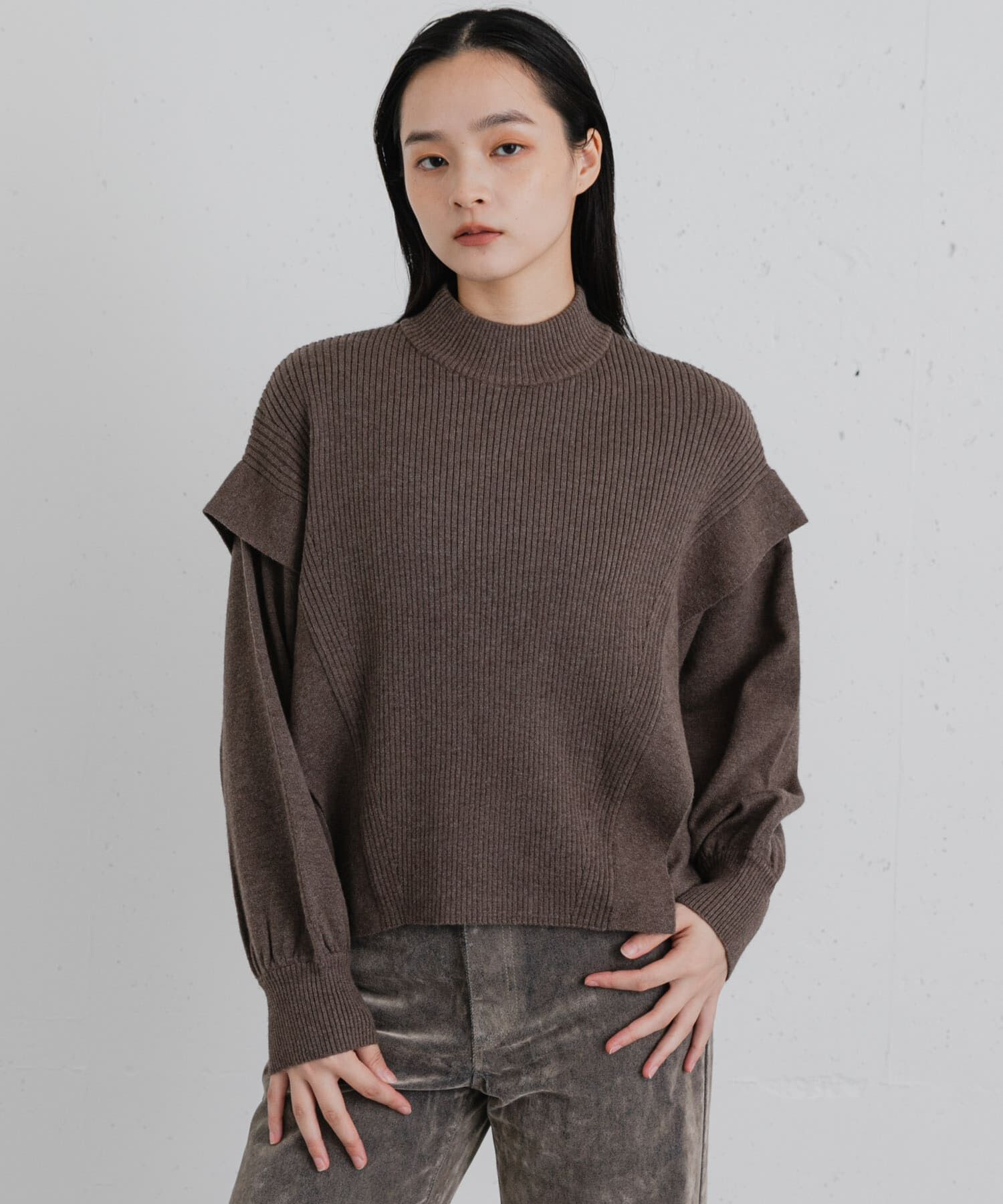 SENSE OF PLACE by URBAN RESEARCH「『洗濯可』ストレッチショルダータックセーター」|ニット・セーター|