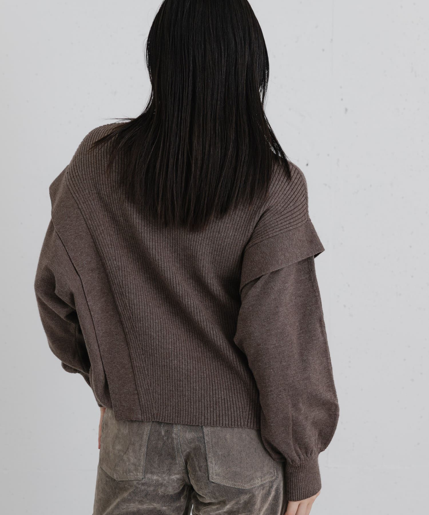 SENSE OF PLACE by URBAN RESEARCH「『洗濯可』ストレッチショルダータックセーター」|ニット・セーター|